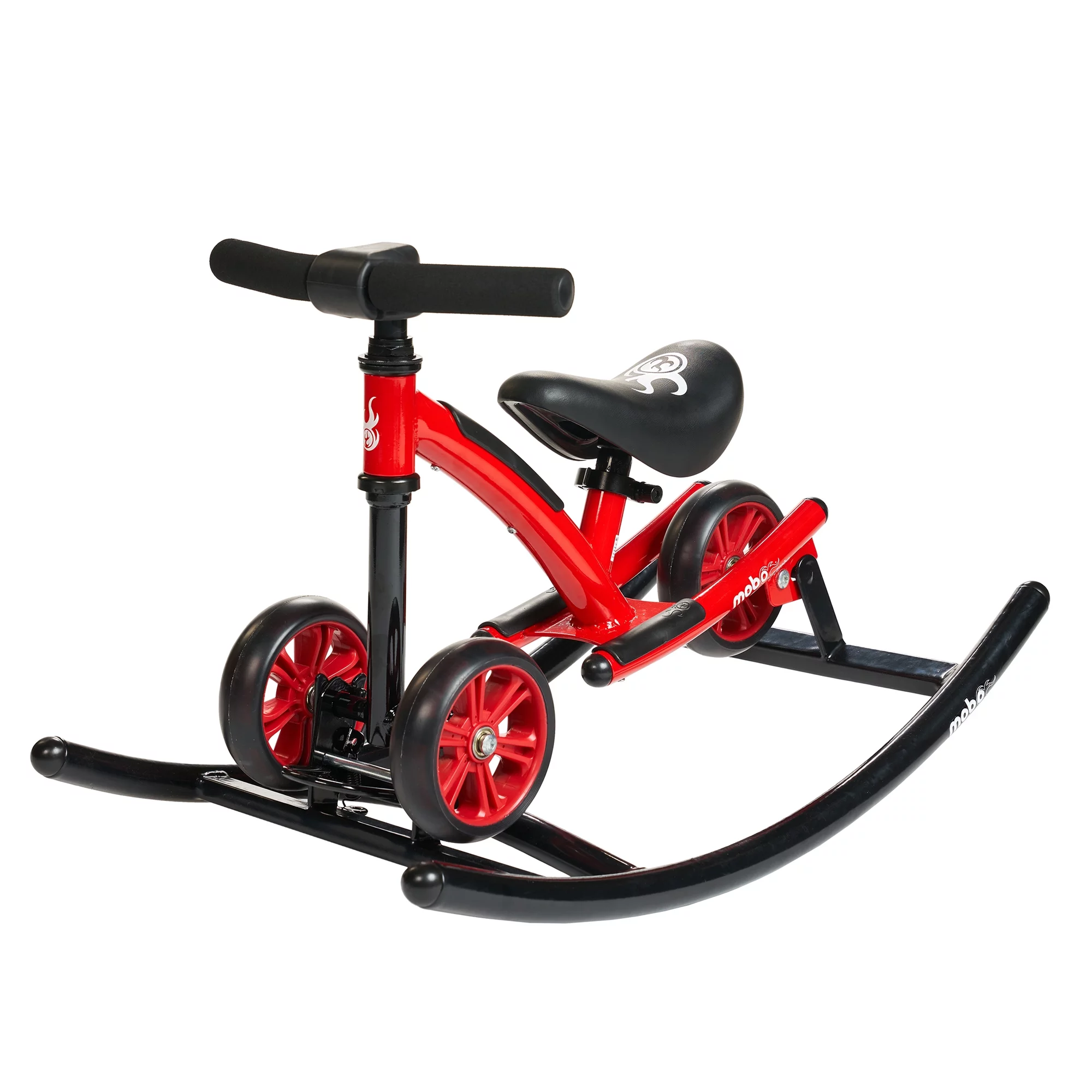 Mobo Wobo 2-in-1 Rocking Baby Balance Bike, 1-3 Years Old, Baby Ride-On Toy, Red