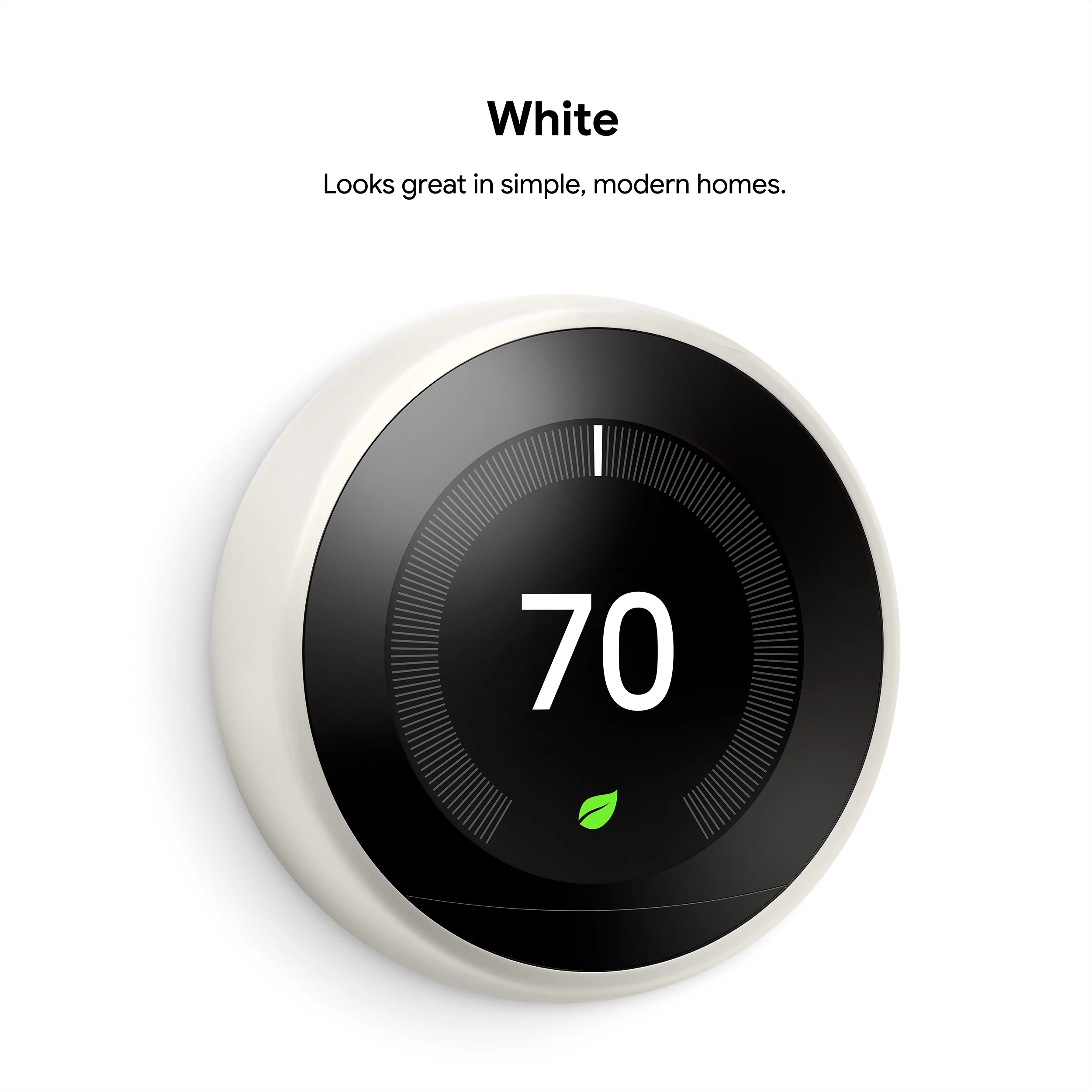 Nest Learning Thermostat – 3rd Generation – White