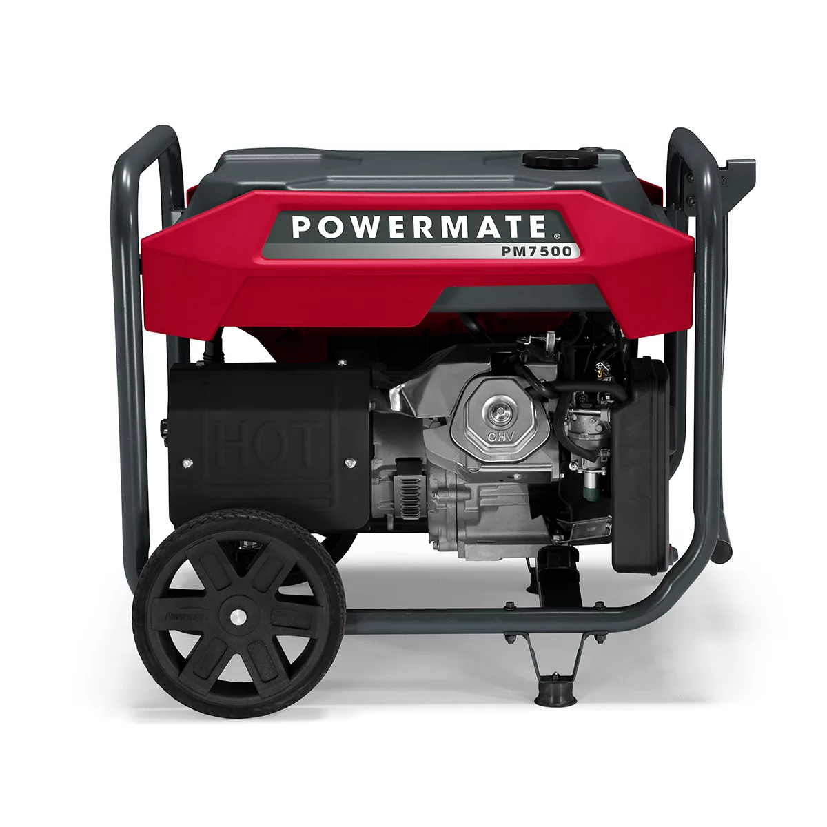 Powermate PM7500 – 7,500 Watt Manual Start Gasoline Powered Portable Generator, with CO-Sense, 50 ST