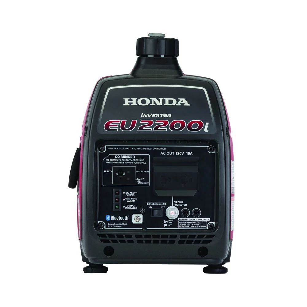 Honda 2200-Watt Remote Stop/Recoil Start Bluetooth Super Quiet Gasoline Powered Inverter Generator with Advanced CO Shutdown