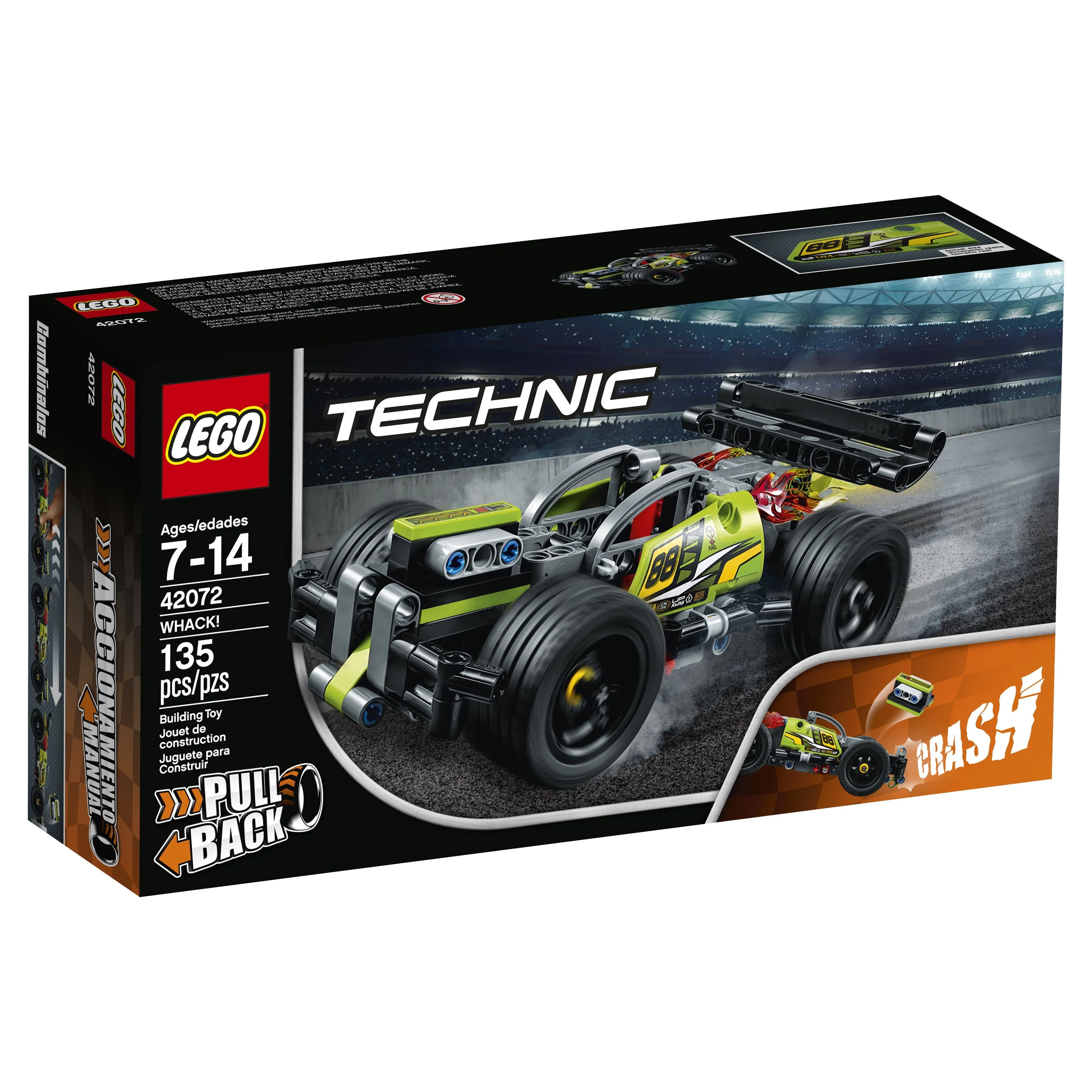 LEGO Technic WHACK! 42072 Building Kit with Stunt Car (135 Pieces)