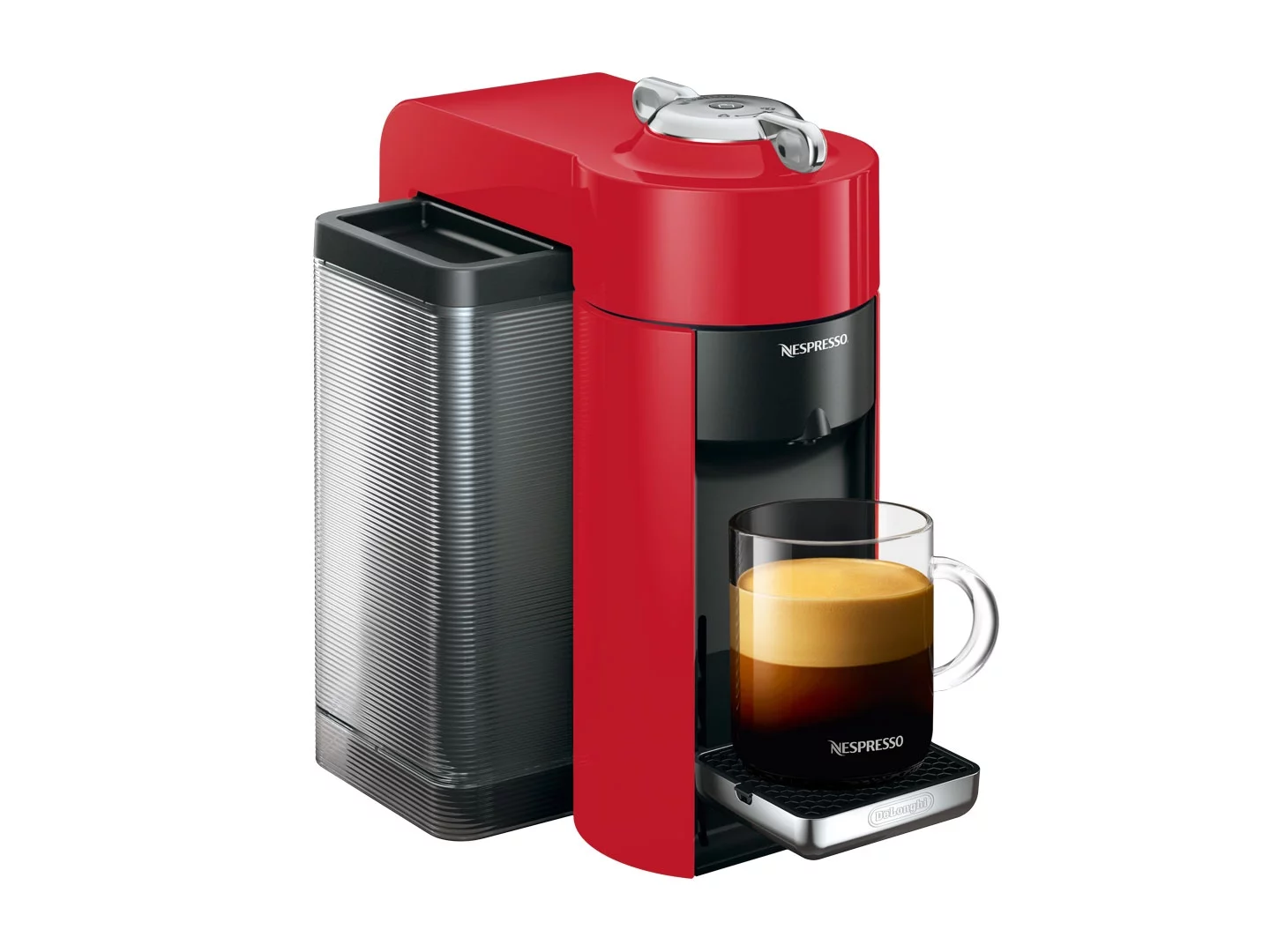 Nespresso Evoluo Coffee and Espresso Machine by De’Longhi, Red