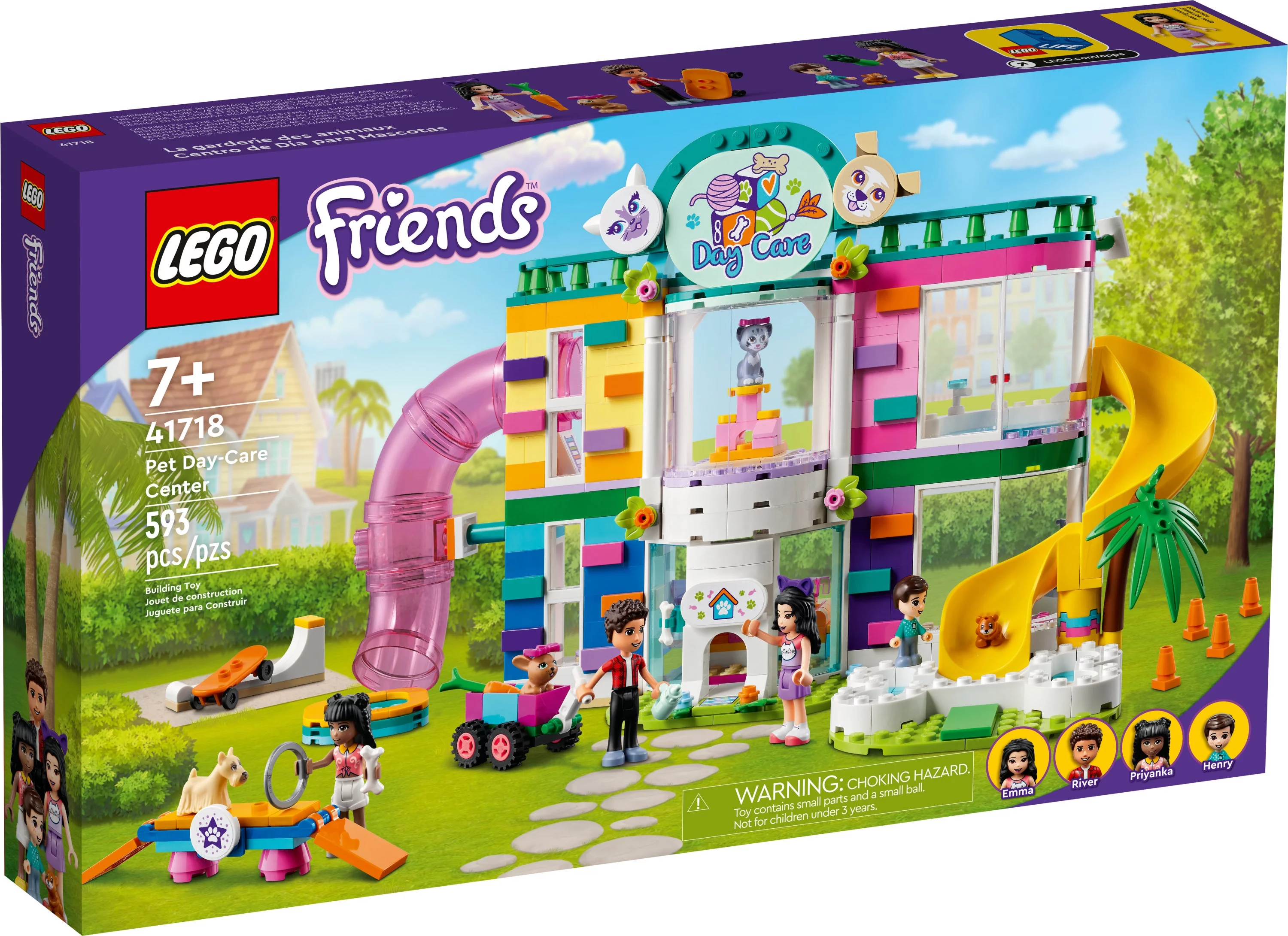 LEGO Friends Pet Day-Care Center 41718 Animal Set, Heartlake City Toy, Birthday Gifts for Kids, Girls and Boys 7 Plus Years Old, with Doggy Figure & 3 Mini Dolls