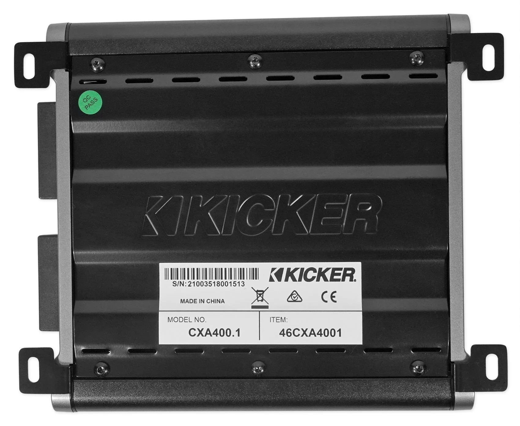 KICKER 46CXA4001T CXA400.1 400 Watt Mono Class D Car Audio Amplifier+Amp Kit