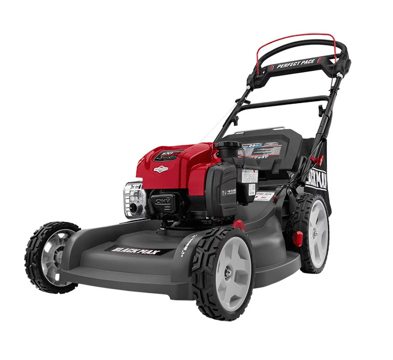 Black Max 21-inch 3-in-1 Self-Propelled Gas Mower with Perfect Pace Technology