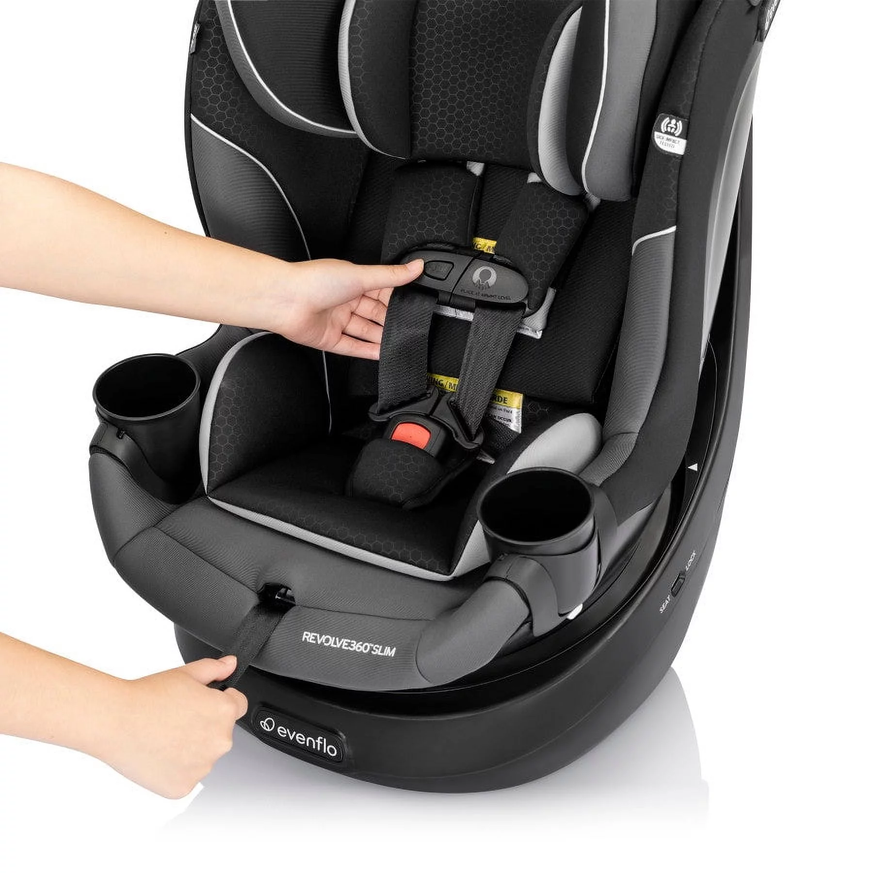 Evenflo Revolve360 Slim 2-in-1 Rotational Car Seat (Carver Blue), Infant, Toddler