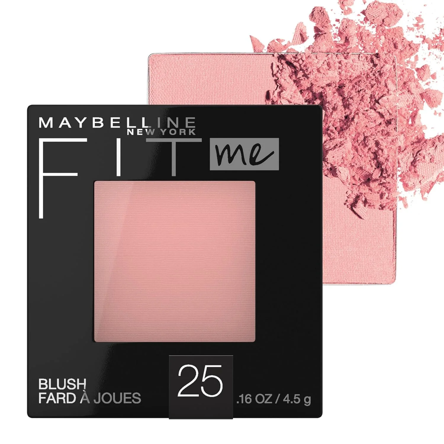 Maybelline New York Fit Me Blush, Rose, Natural, 0.16 fl oz