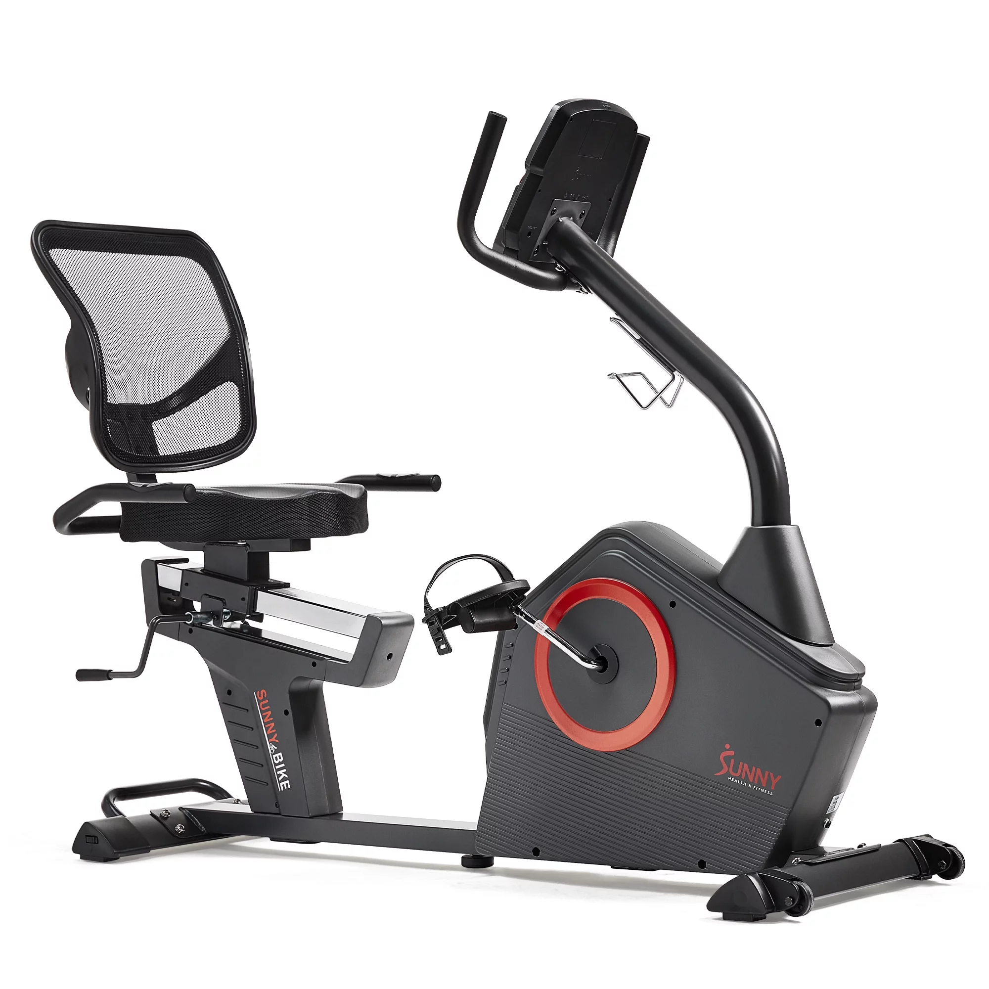 Sunny Health & Fitness Premium Magnetic Resistance Smart Recumbent Bike with Exclusive SunnyFit App Enhanced Bluetooth Connectivity – SF-RB4850SMART