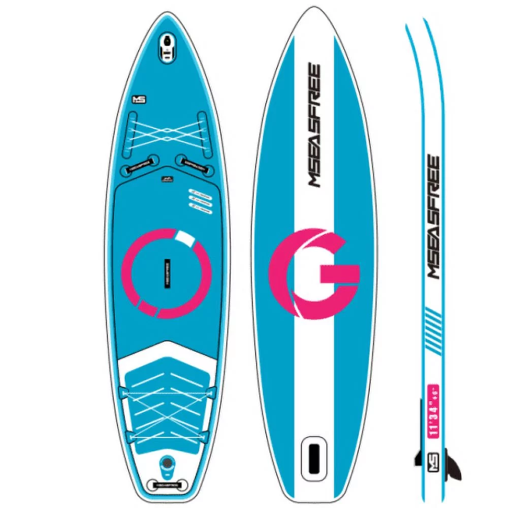 GUTALOR Inflatable Stand Up Paddle Board 11’x34″x6″ – Complete Set with Accessories for Water Sports