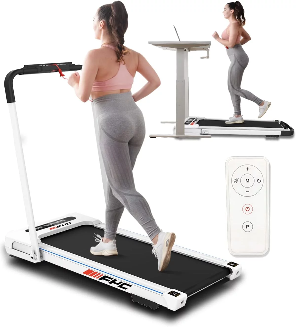 2.5HP Folding Treadmill Slim Compact Running Machine Portable Electric Treadmill Foldable Treadmill Workout Exercise for Small Apartment Home Gym Fitness Jogging Walking