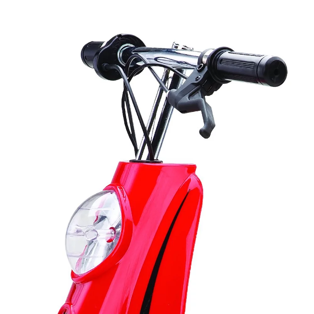 Razor Pocket Mod Mini Euro 24V Electric Kids Ride-on Retro Scooter, Red