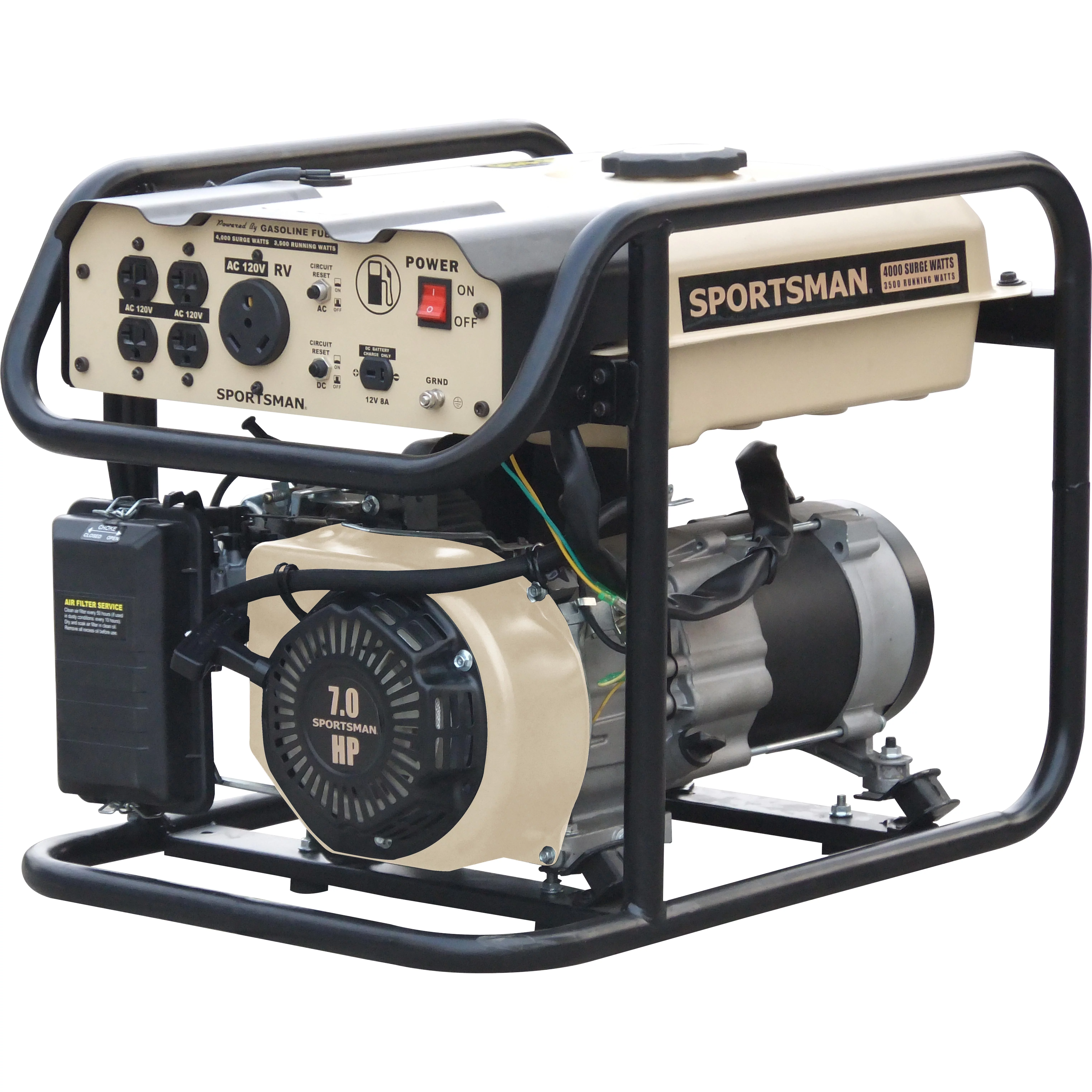 Sportsman Sandstorm Gasoline 4000 Watt Portable Generator – Not CARB Approved