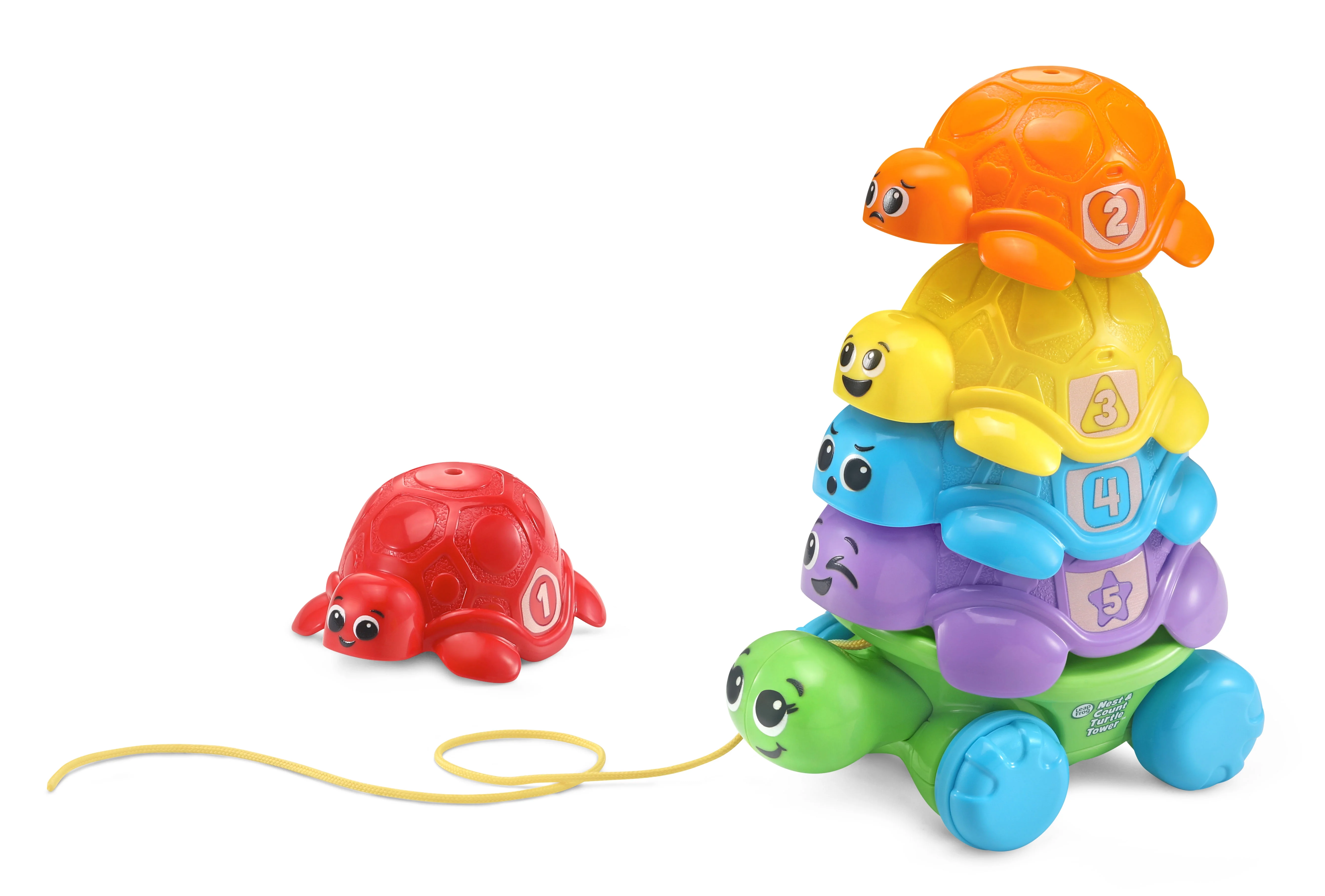 LeapFrog Nest & Count Turtle Tower Stacking Toy for Babies