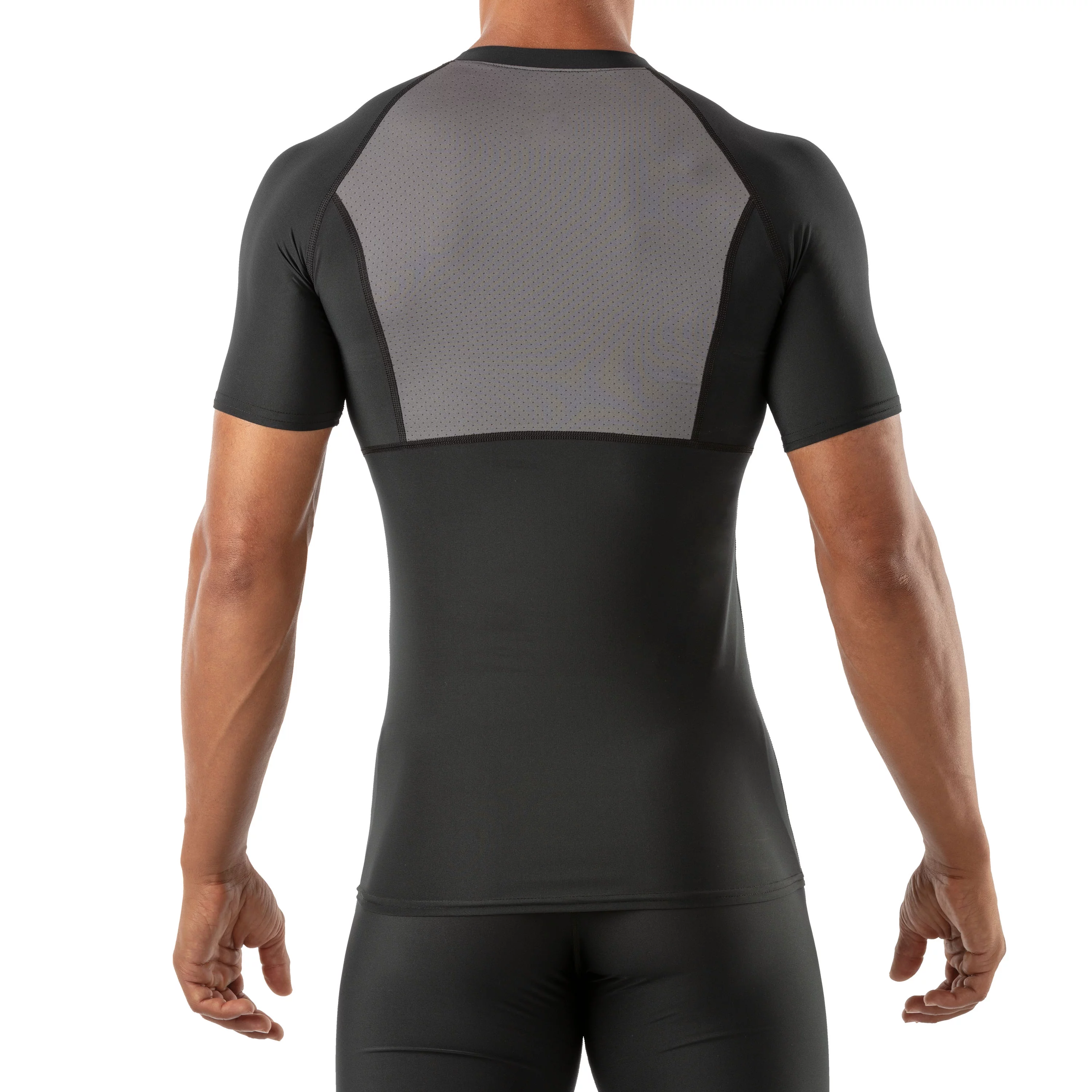 McDavid Sport Compression Shirt With Short Sleeves, Black, Adult Medium