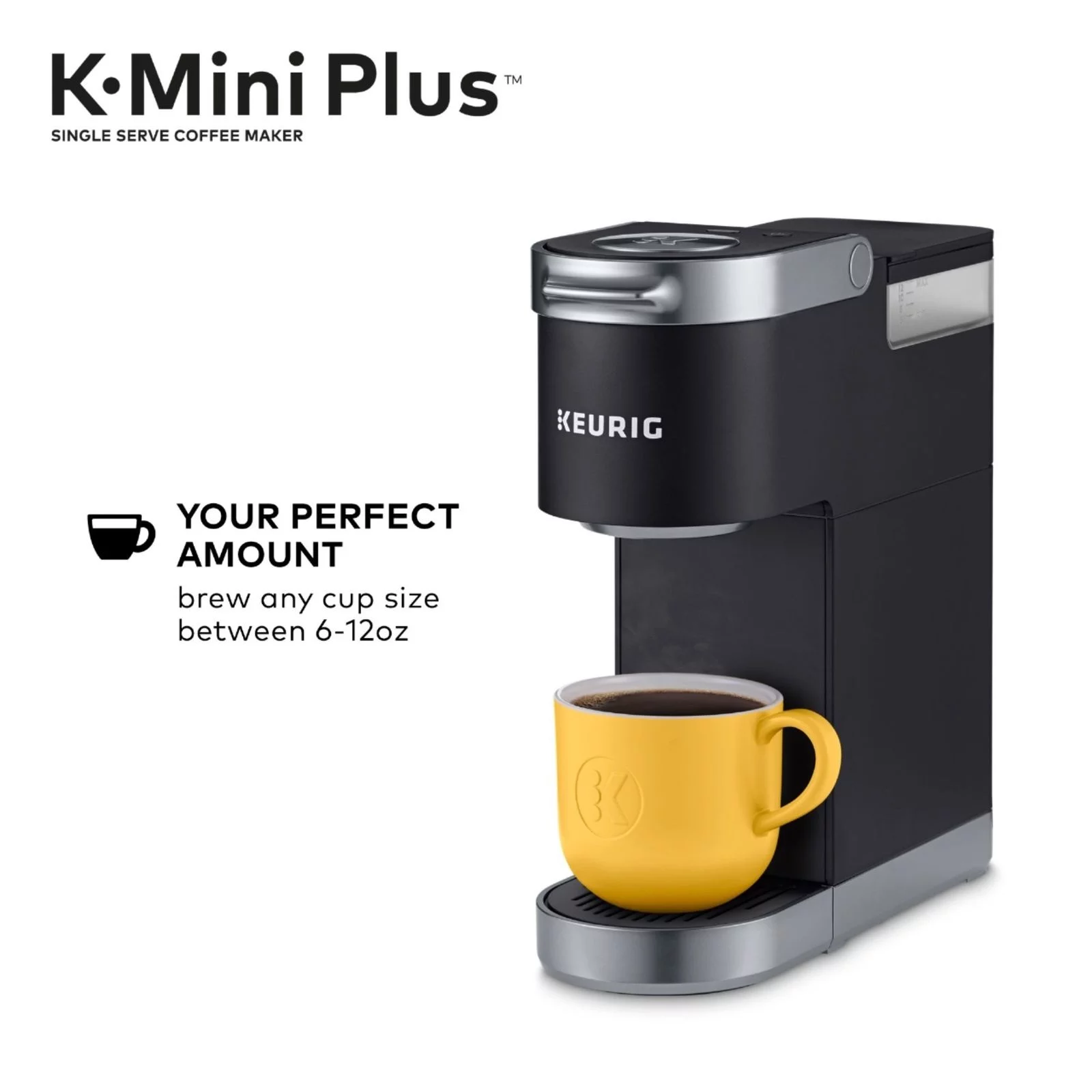 Keurig K-MINI Plus Single Serve K-Cup Pod Coffee Maker Matte Black