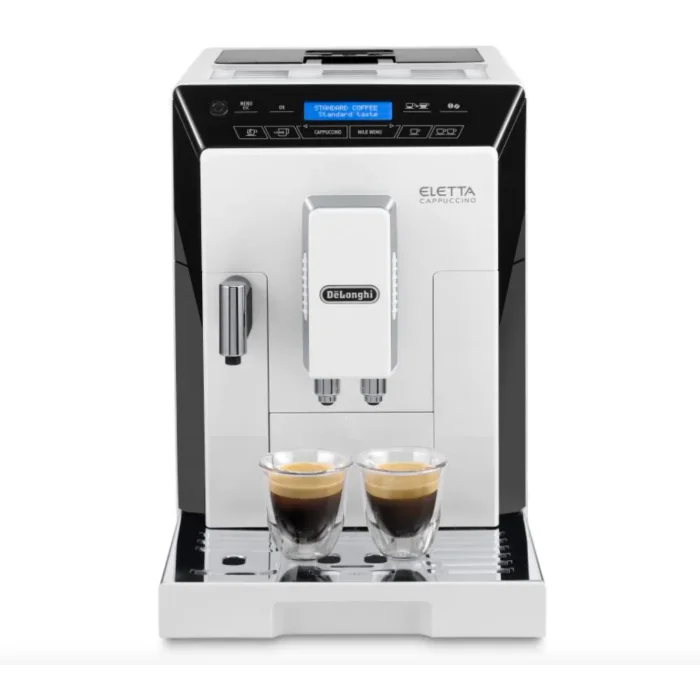 Restored Delonghi ECAM44660W Eletta Plus Cappuccino Espresso Machine, White (Refurbished)