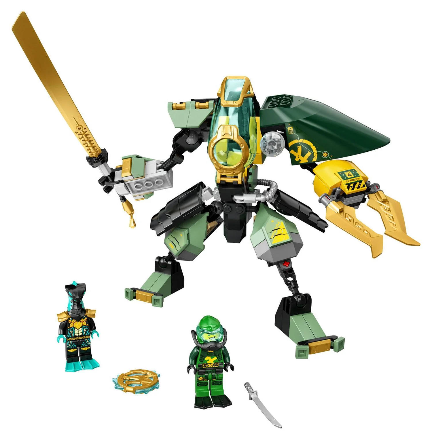 LEGO NINJAGO Lloyd’s Hydro Mech 71750 Building Toy Includes NINJAGO Lloyd and Mech (228 Pieces)