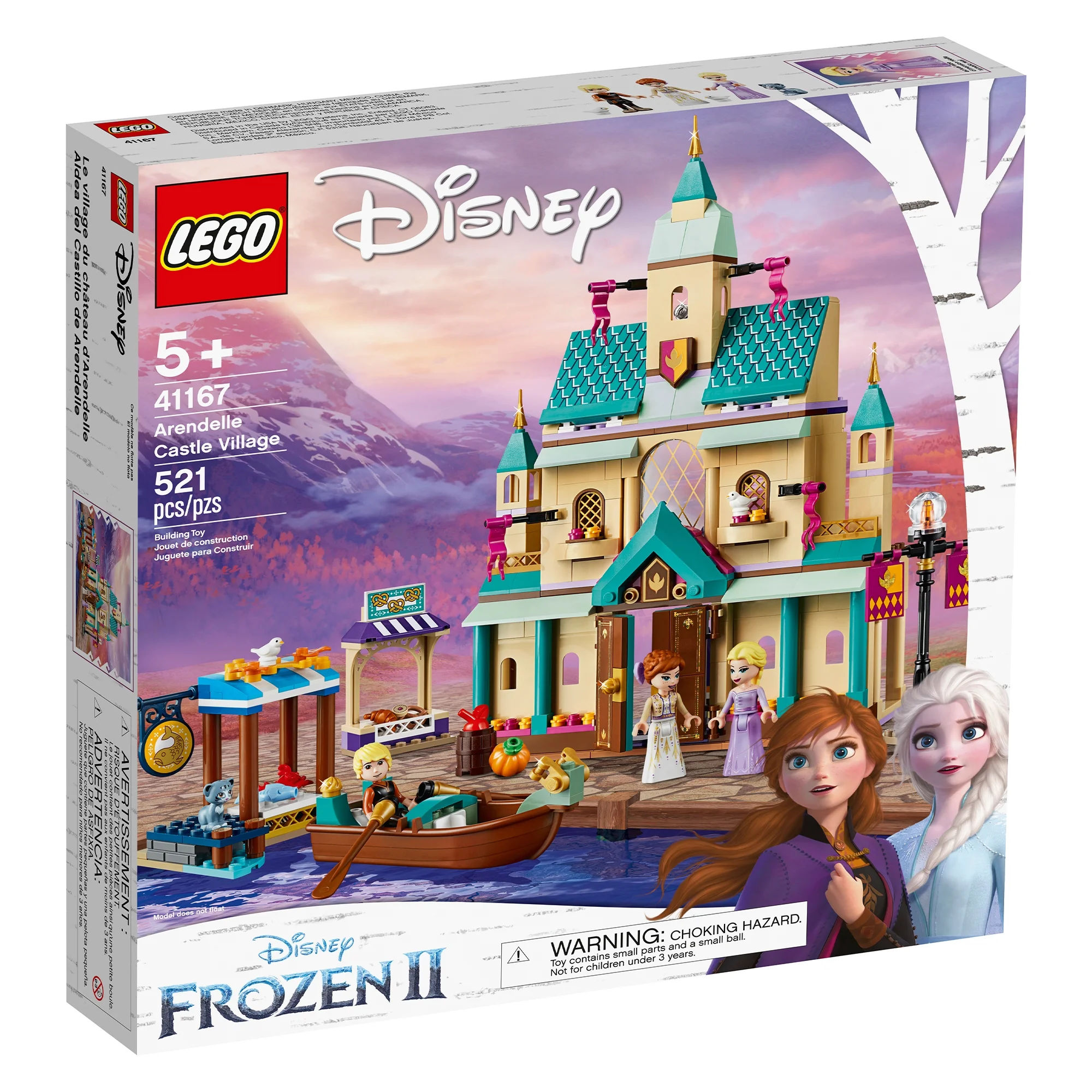 LEGO Disney Frozen II Arendelle Castle Village 41167 Toy Building Set in Multicolor