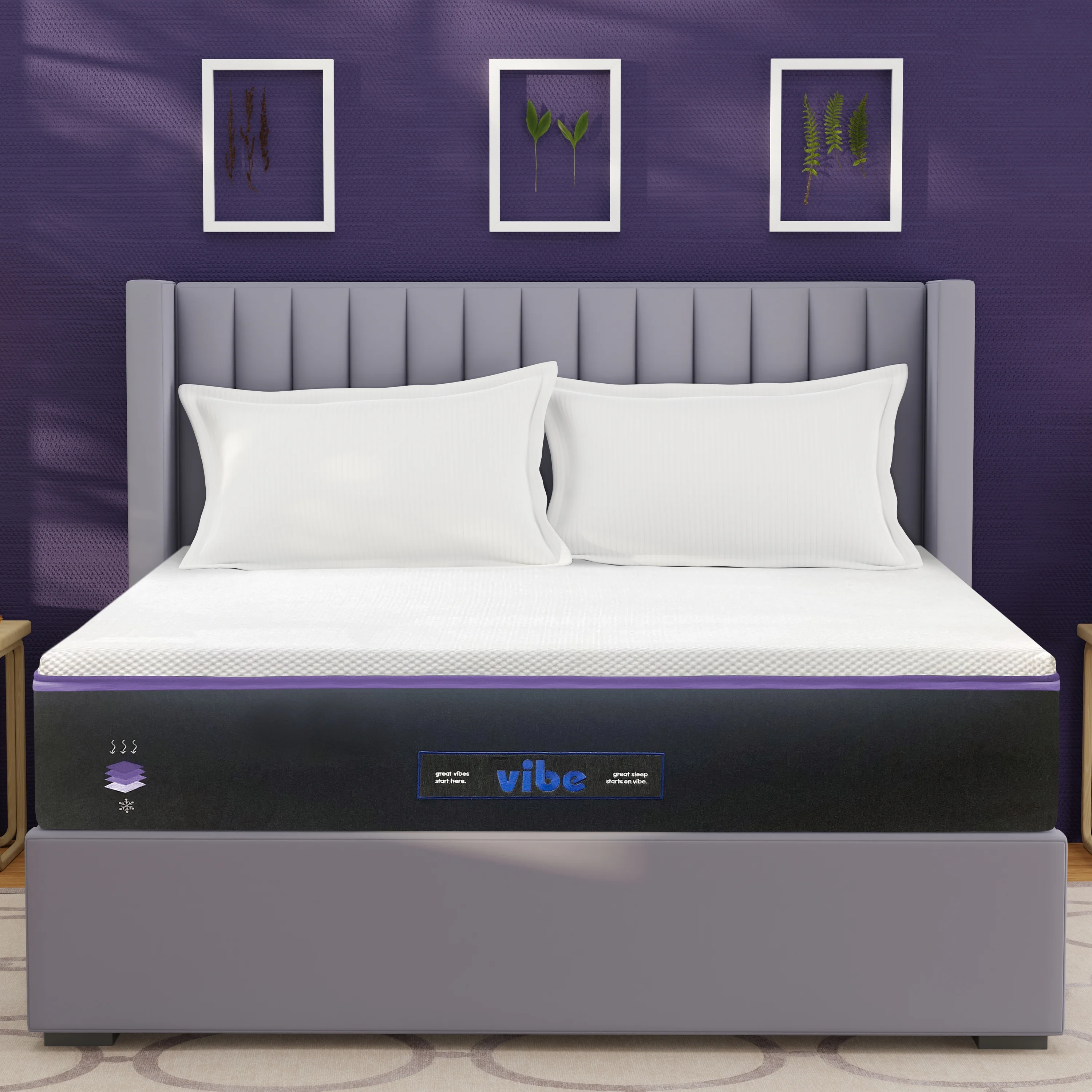 Vibe 13″ Luxury Plush Super Cooling Gel Memory Foam Mattress – Twin