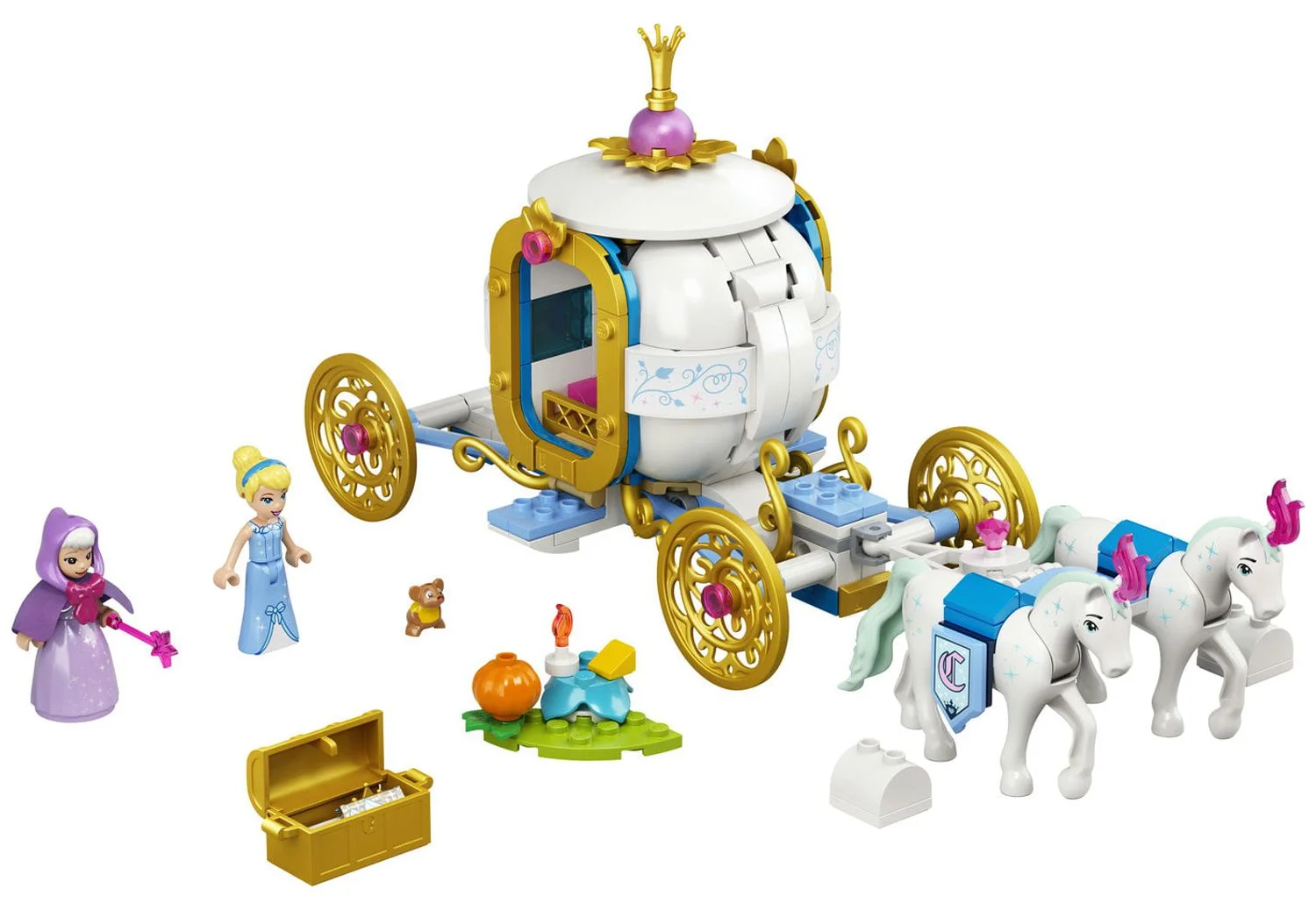 LEGO Disney Cinderella’s Royal Carriage 43192; Creative Building Toy Makes a Great Gift (237 Pieces)