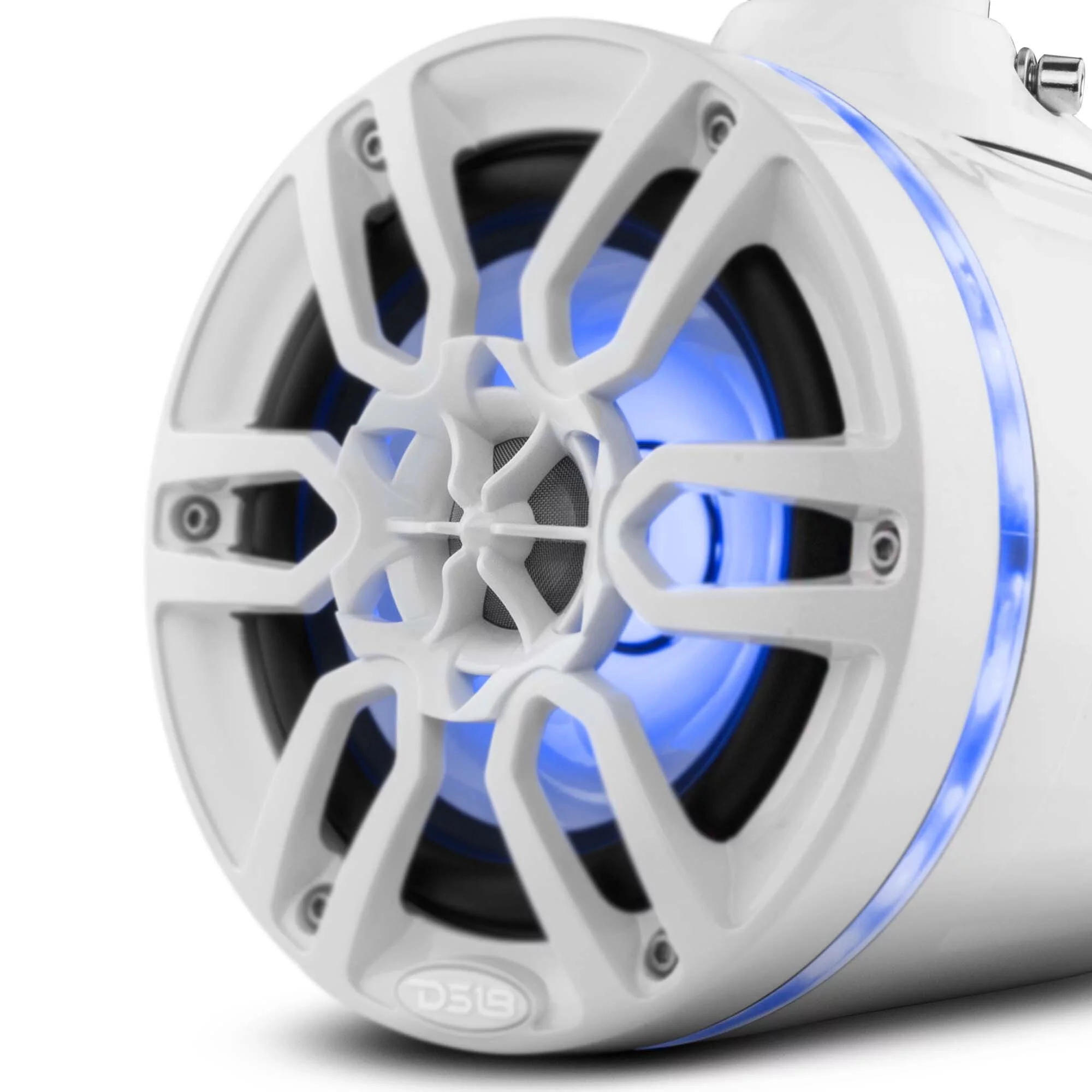 DS18 6.5″ Marine Tower Speakers White Hydro Series RGB 370 Watts Max NXL-X6TP/WH