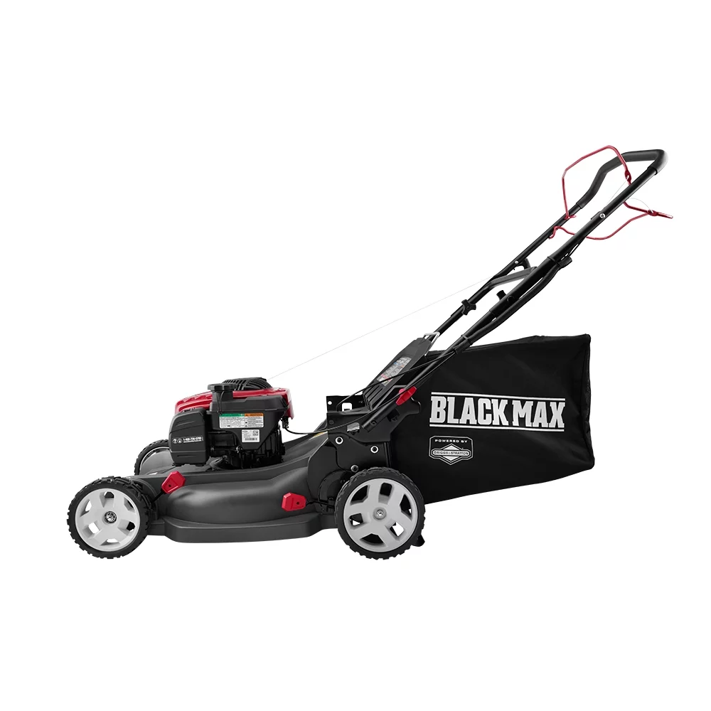 Black Max 21-Inch 150cc Self-Propelled Gas Mower with Briggs & Stratton Engine