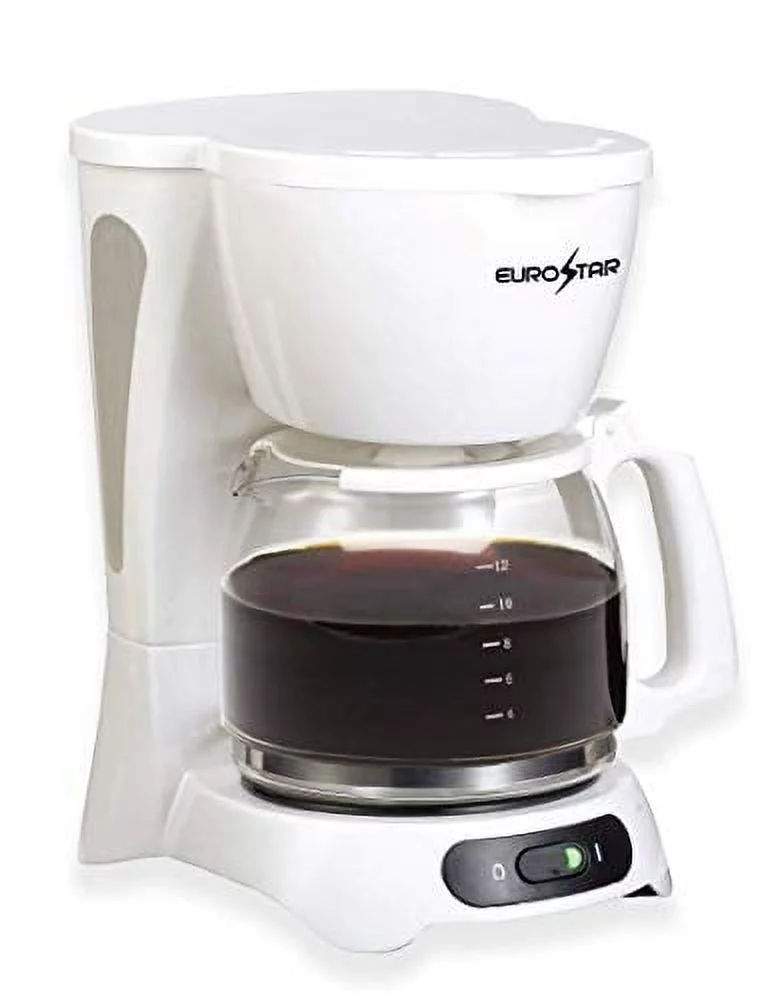 EUROSTAR 12-Cup Coffee Maker (White)