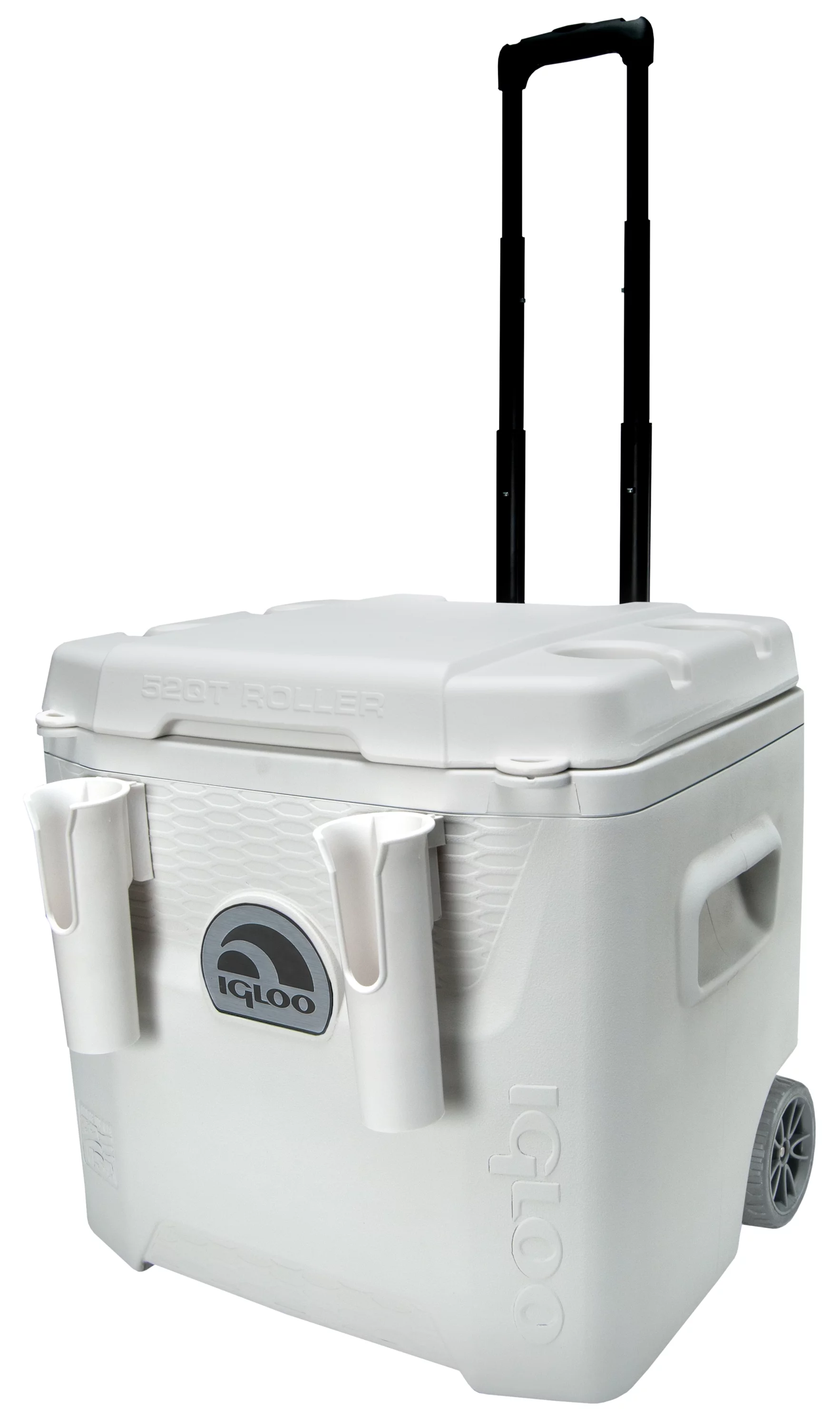 Igloo 52 QT 5-Day Marine Ice Chest Cooler with Wheels, White