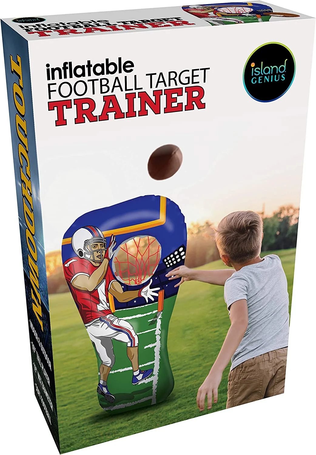 Inflatable Football Toss Target Party Game, Sports Toys Gear and Gifts for Kids Boys Girls and Family