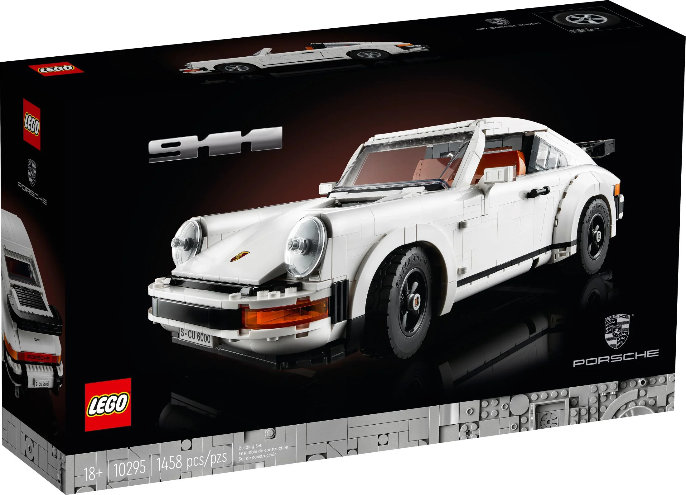 LEGO Icons Porsche 911 10295, Collectible Turbo Targa Model Car Building Kit, 2in1 Porsche Race Car Set for Adults and Teens to Build, Gift Idea