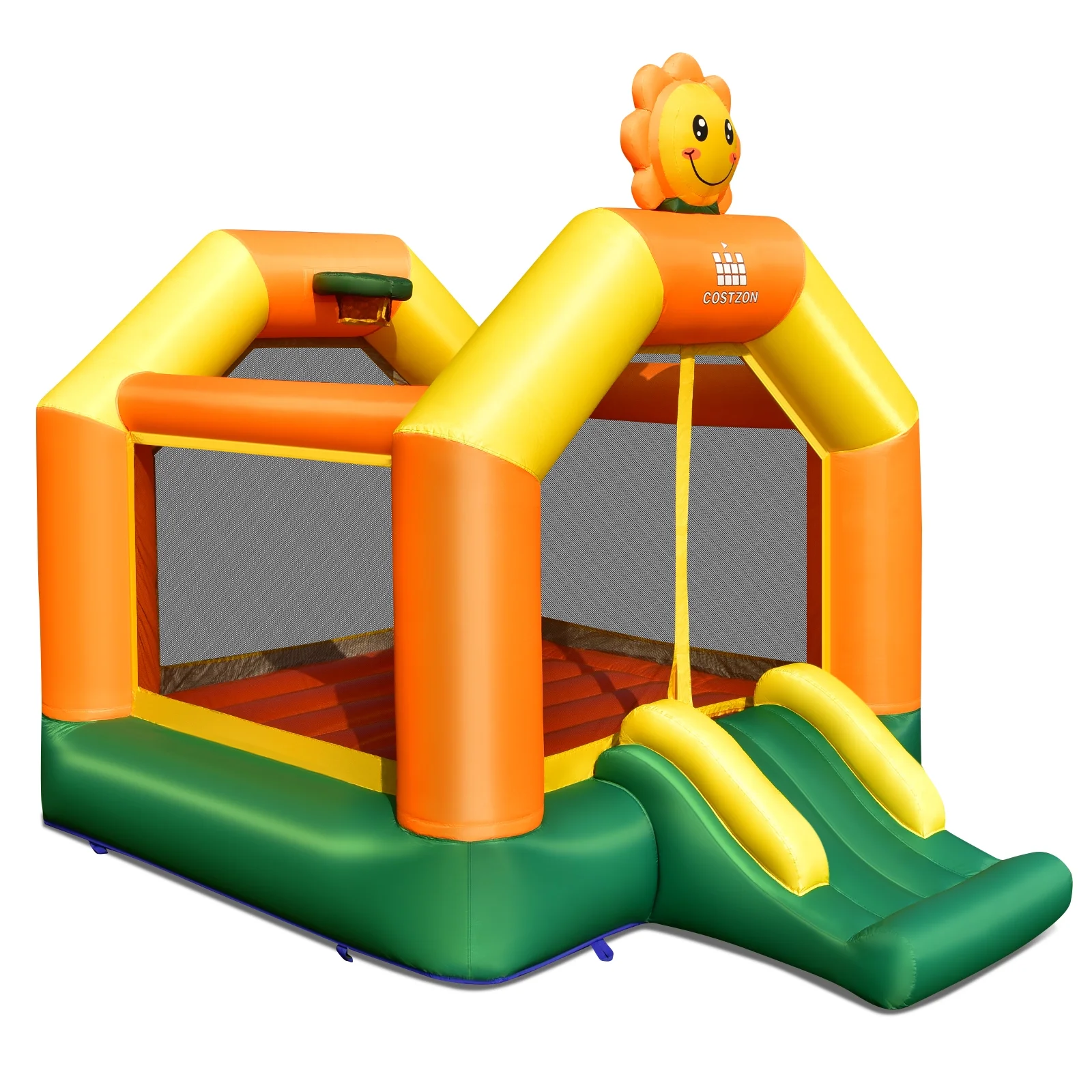 Infans Inflatable Bounce Castle Jumping House Kids Playhouse w/ Slide Blower Excluded