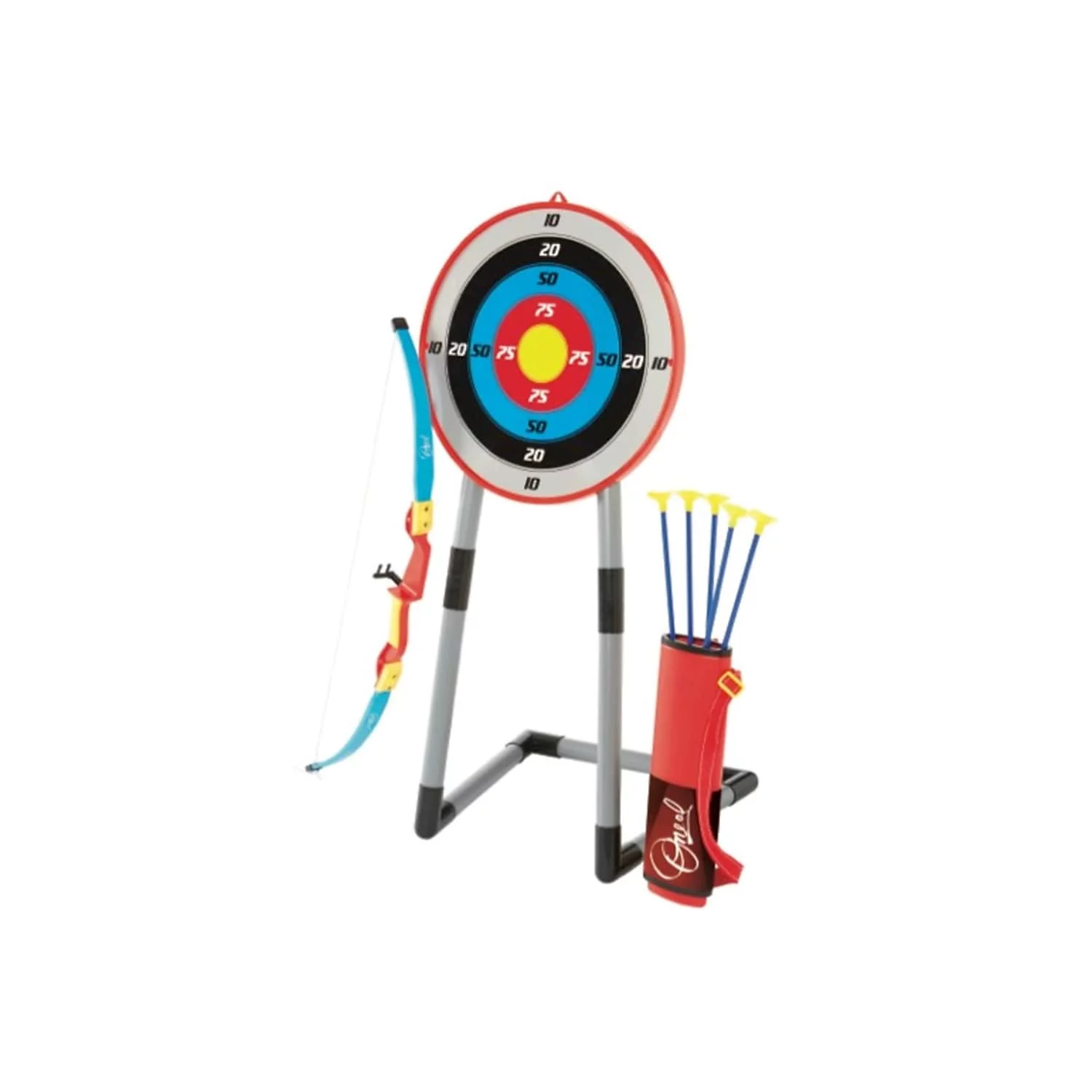 NSG Deluxe Bow & Arrow Archery Set for Kids – Toy Archery Bow with Large Freestanding Target, Suction Cup Arrows, and Quiver – Toys for Children Above 6 Years of Age