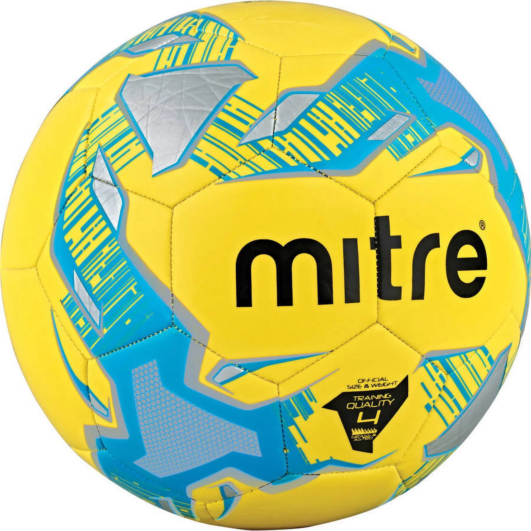 Mitre Impel Soccer Ball, Yellow, Size 5