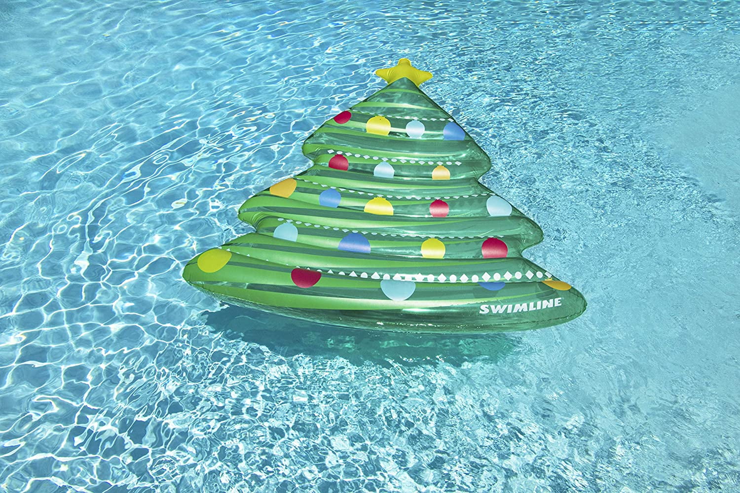 70″ Christmas Tree Inflatable Pool Mattress Raft