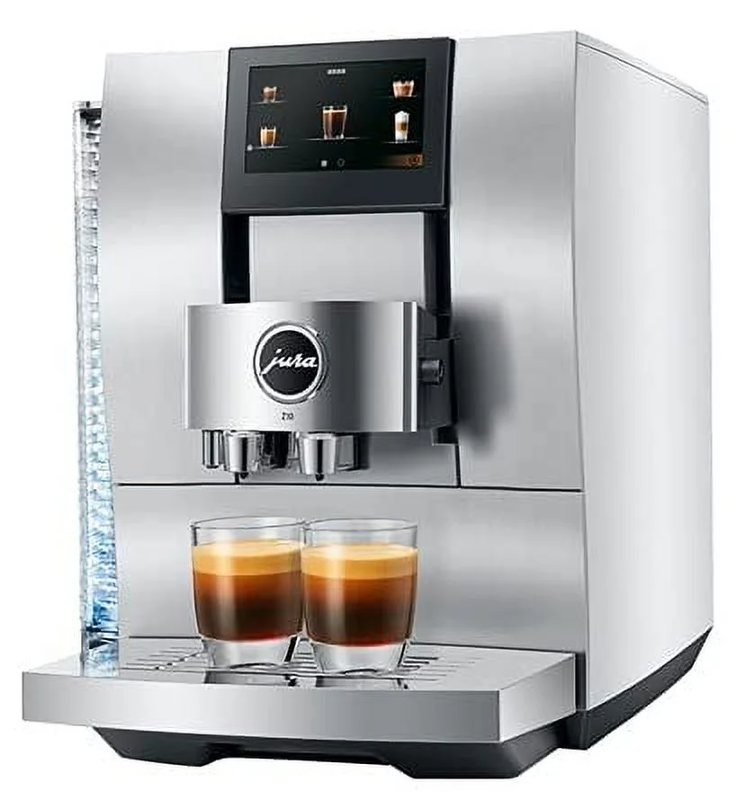 Jura Z10 Automatic Coffee Machine for Hot and Cold Coffee (Aluminum White)