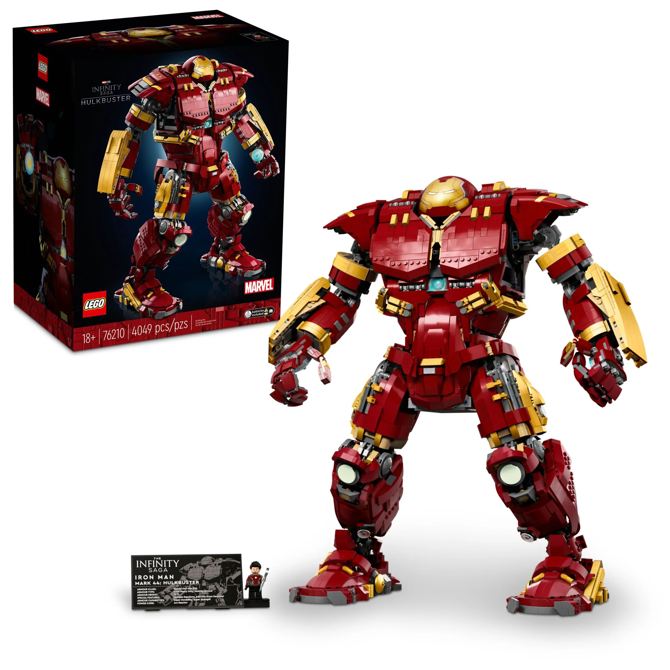 LEGO Marvel Hulkbuster 76210 Building Set – Avengers Movie Inspired Building Set with Minifigure, Authentic Display Model for Adults and Age of Ultron Enthusiasts Ages 18+