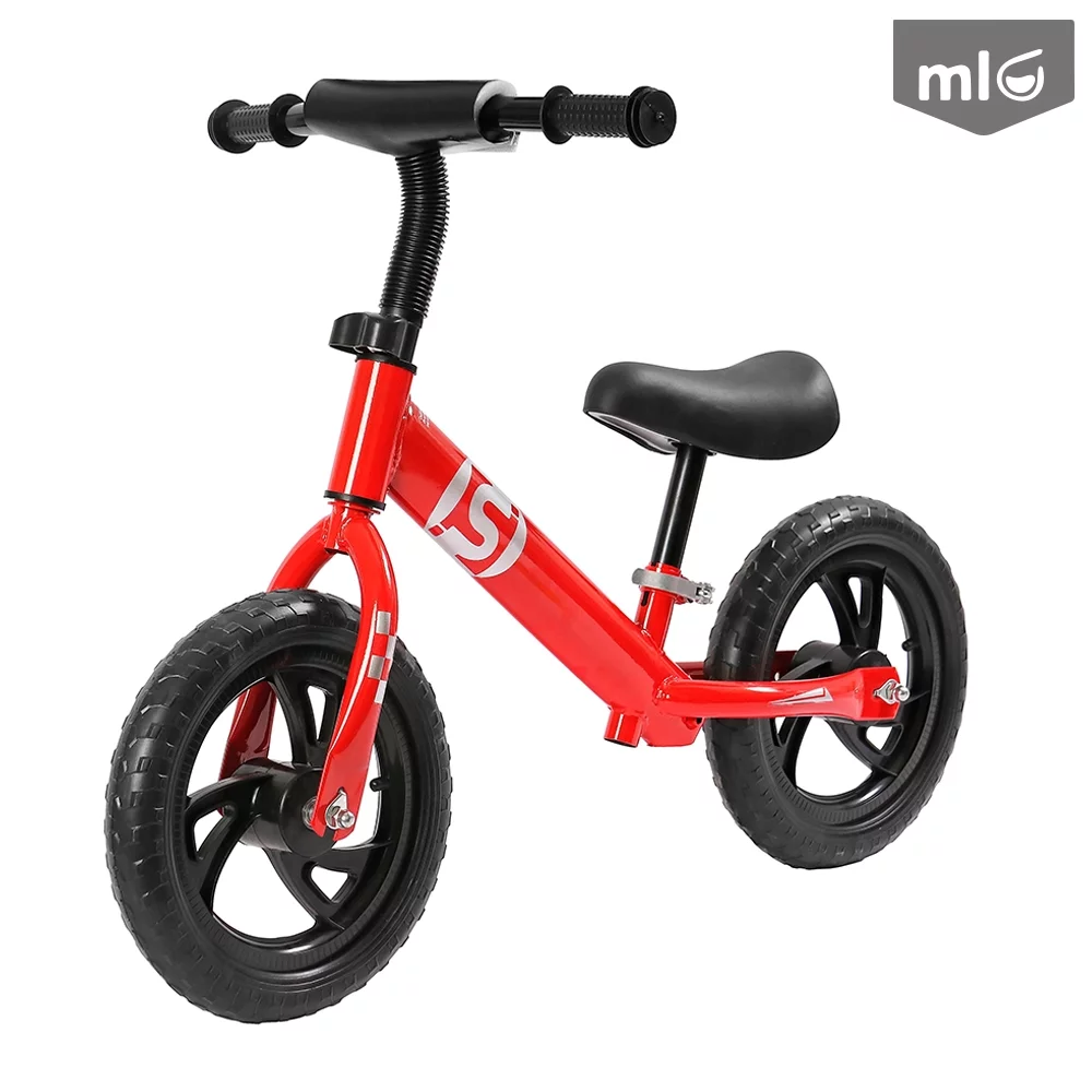 ML Toddler Balance Bike – No Pedal Training Bicycle for 2, 3, 4, 5, 6 Year Old Boys & Girls, Lightweight Kids Balance Bike with Adjustable Seat and Handlebar (White)