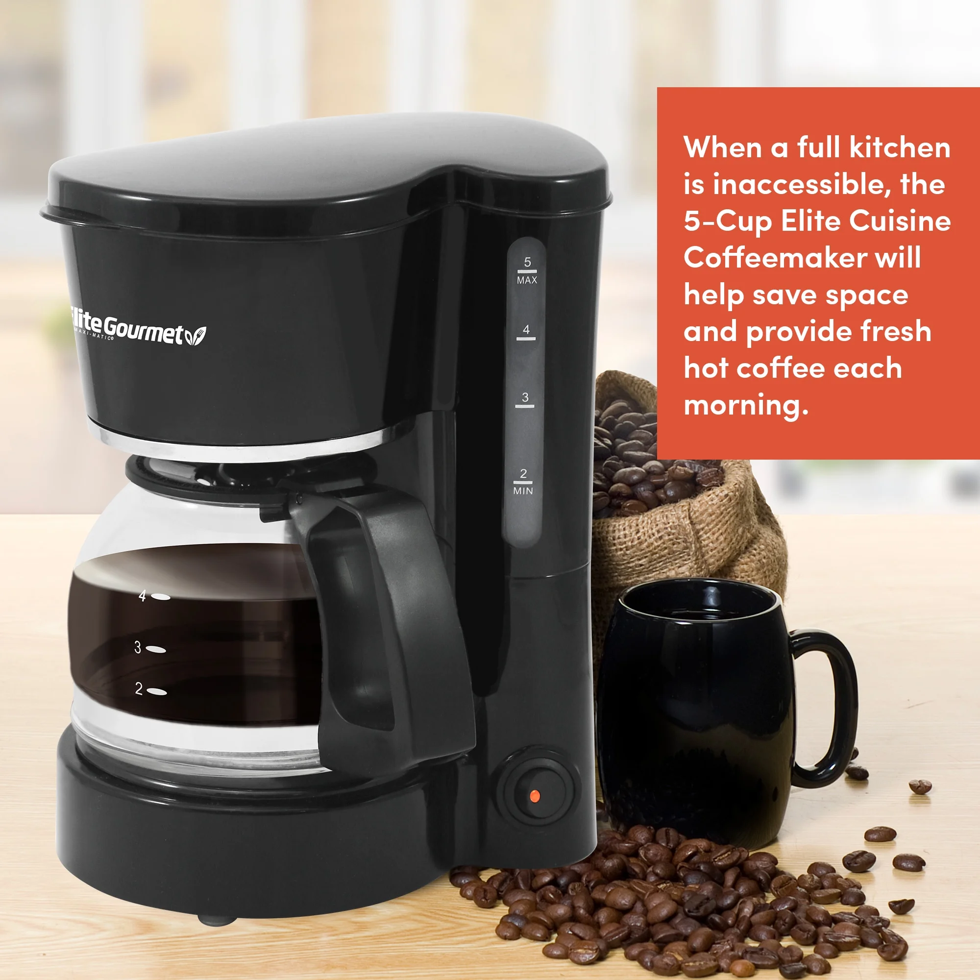 Elite Elite Cuisine 5 Cup Coffeemaker [EHC-5055]