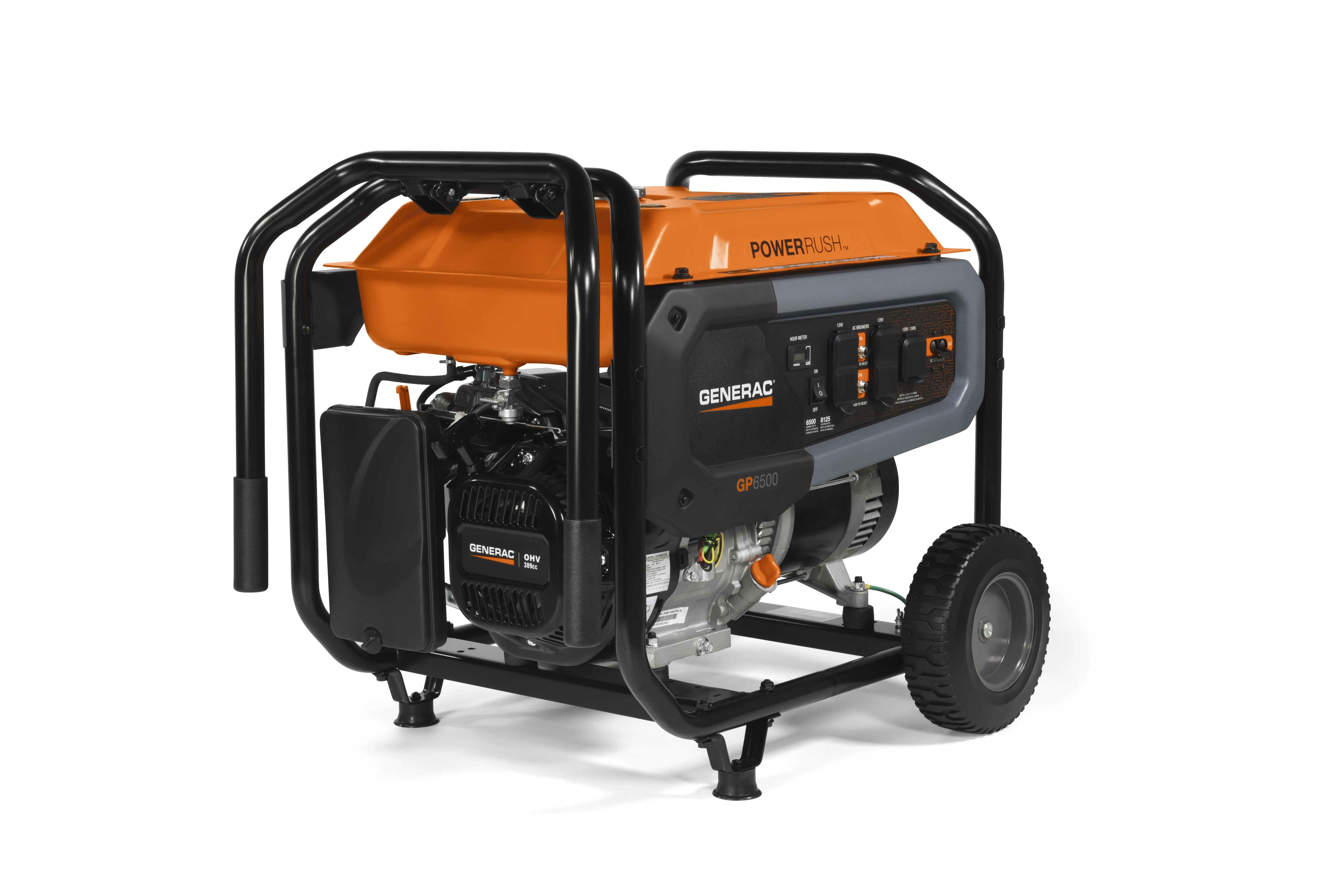 Generac 7690 GP6500 6500 Watt Manual Start Gas Powered Portable Generator – 49ST