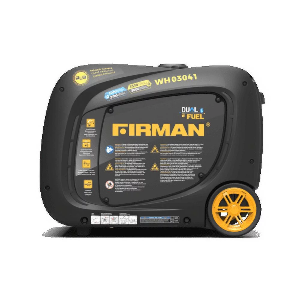 FIRMAN WH03041 Dual Fuel Inverter Portable Generator 3300/3000W Recoil Start 50 ST CAN