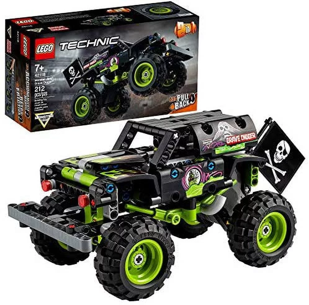 Lego Technic Monster Jam Grave Digger 42118 Model Building Kit New 2021 (212 Pieces)