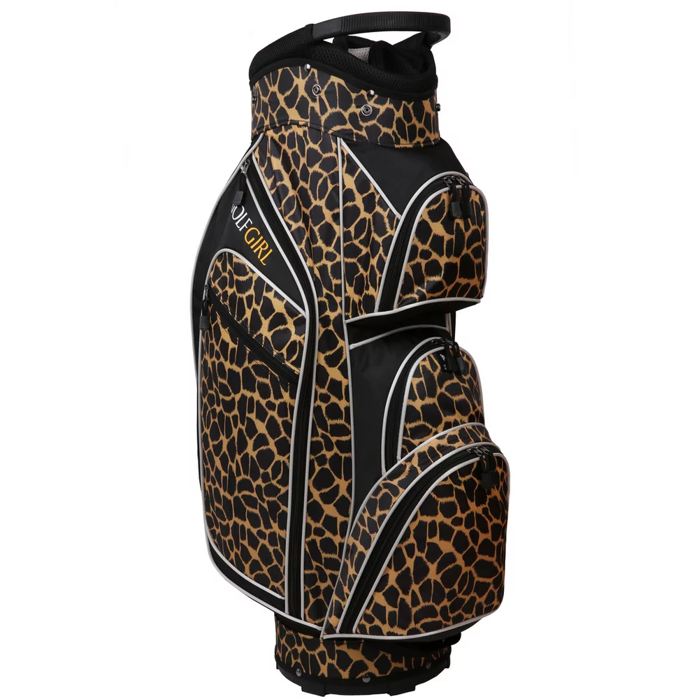 Golf Girl Ladies 14 Way Cart Bag – Leopard Skin