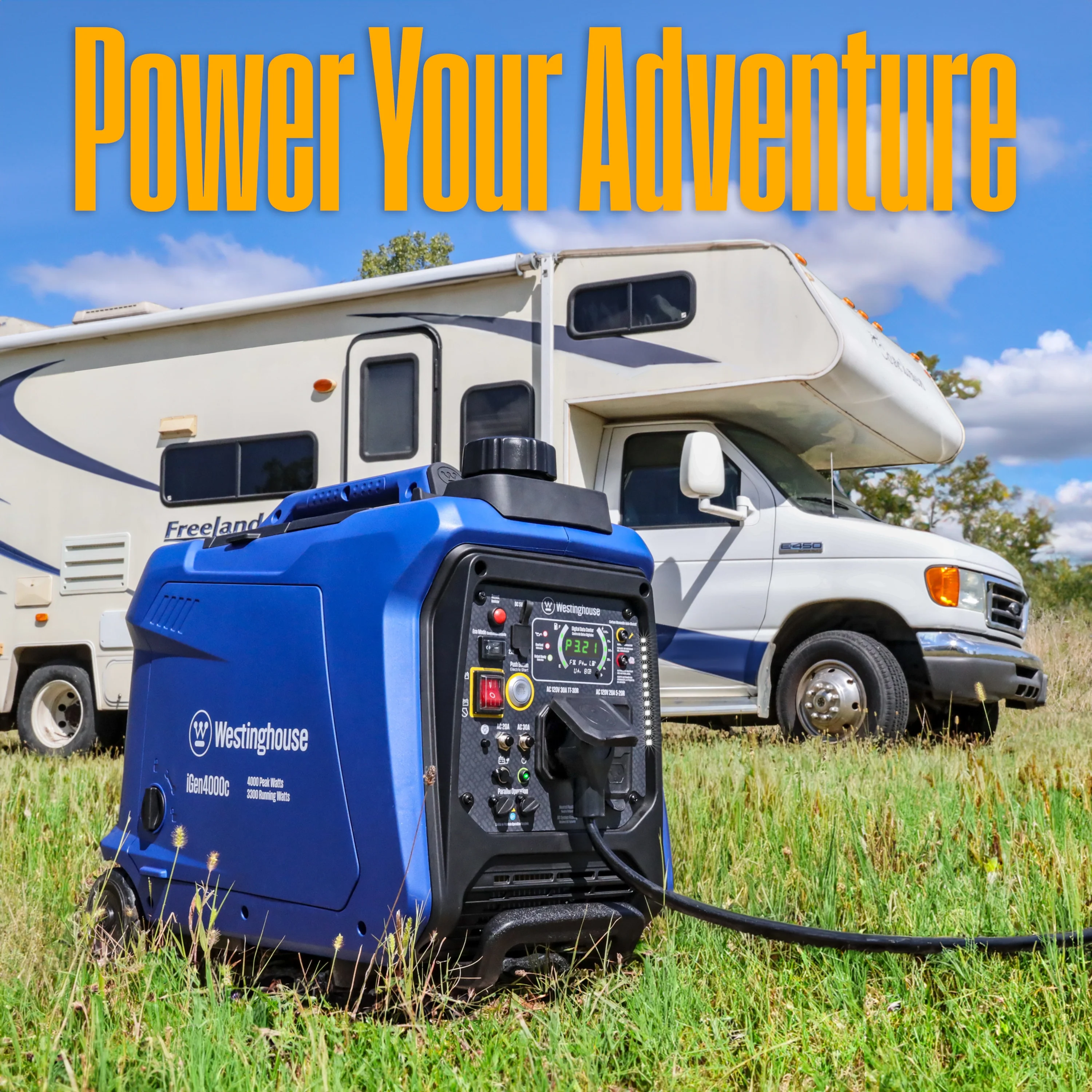 Westinghouse 4000 Peak Watt Gas Portable Inverter Generator with Remote Start & CO Sensor