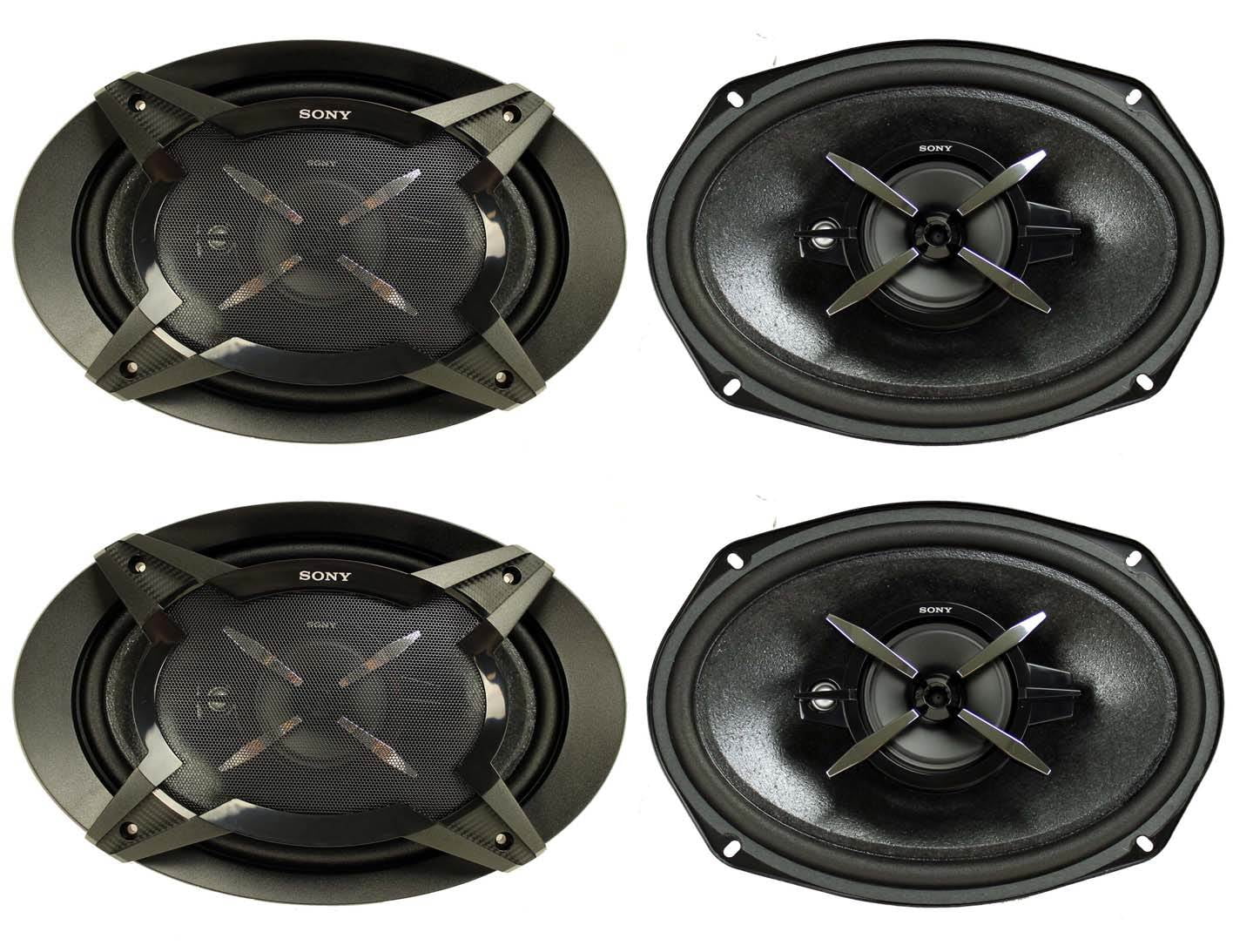 4) New Sony XSFB6930 6×9″ 3-Way 900W Coaxial Car Audio Stereo Speakers 2 pairs