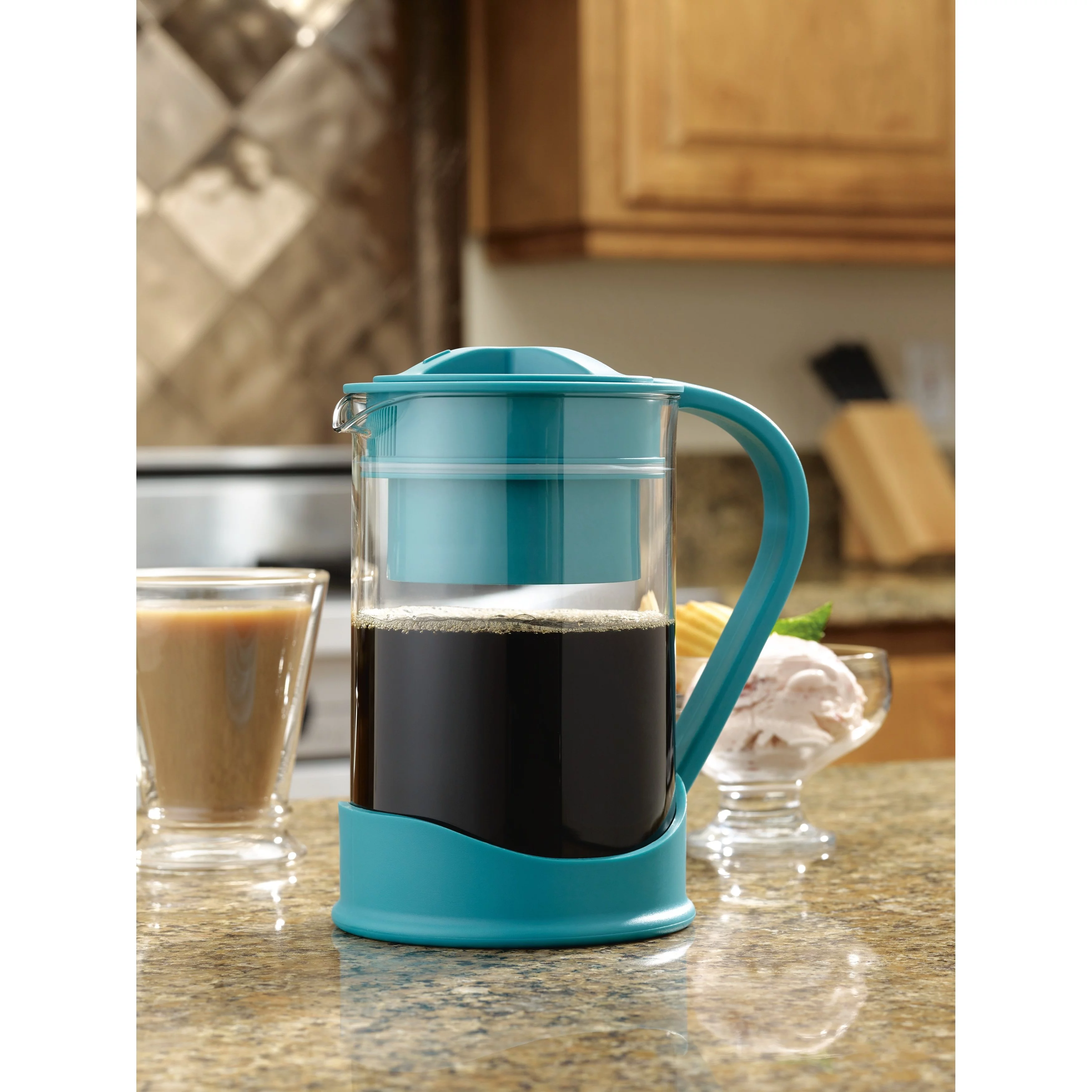 BonJour 50.7oz Cold Brew Coffee Maker, Aqua