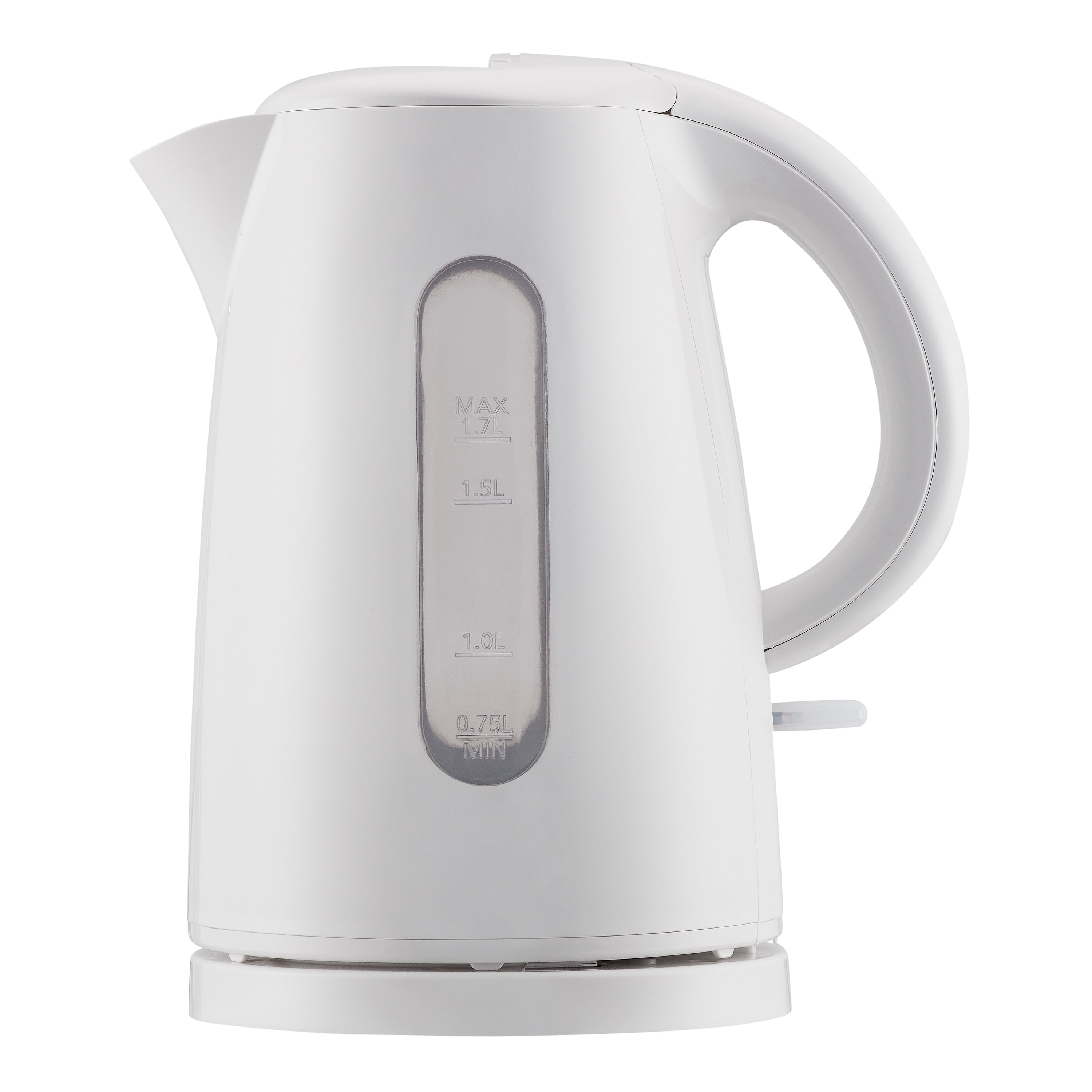 Mainstays 1.7 Liter Plastic Electric Kettle, White