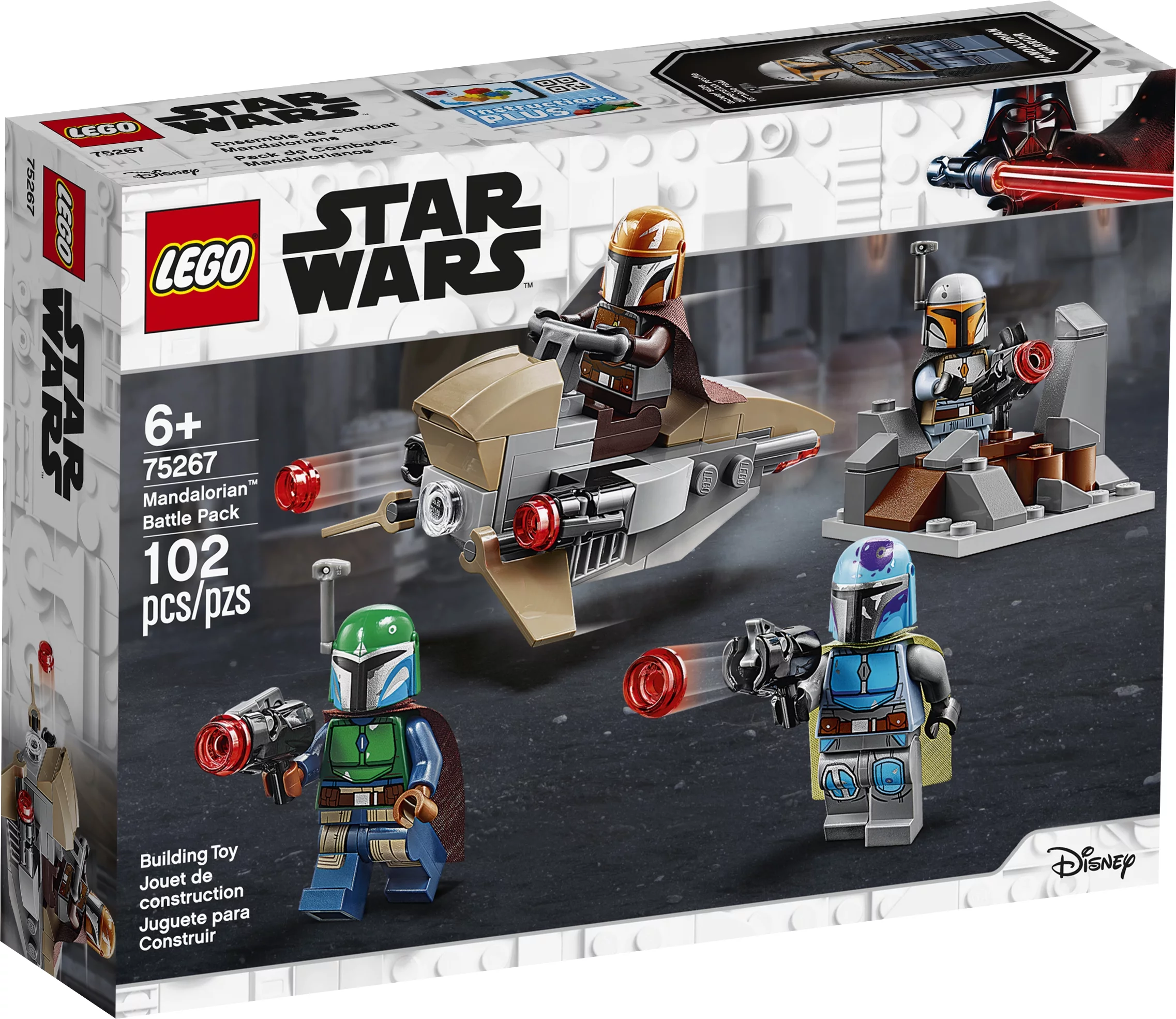 LEGO Star Wars Mandalorian Battle Pack 75267 Shock Troopers and Speeder Bike Building Kit (102 Pieces)