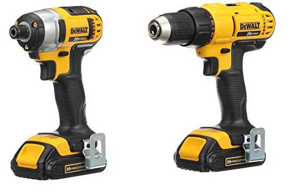 DeWALT® 20V MAX Cordless Drill Driver/Impact Driver Combo Kit 1.3 Ah Lithium Ion