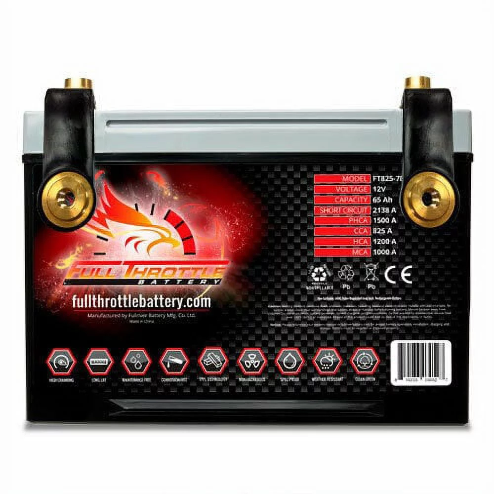 Full Throttle FT825-34 AGM Battery Group 34