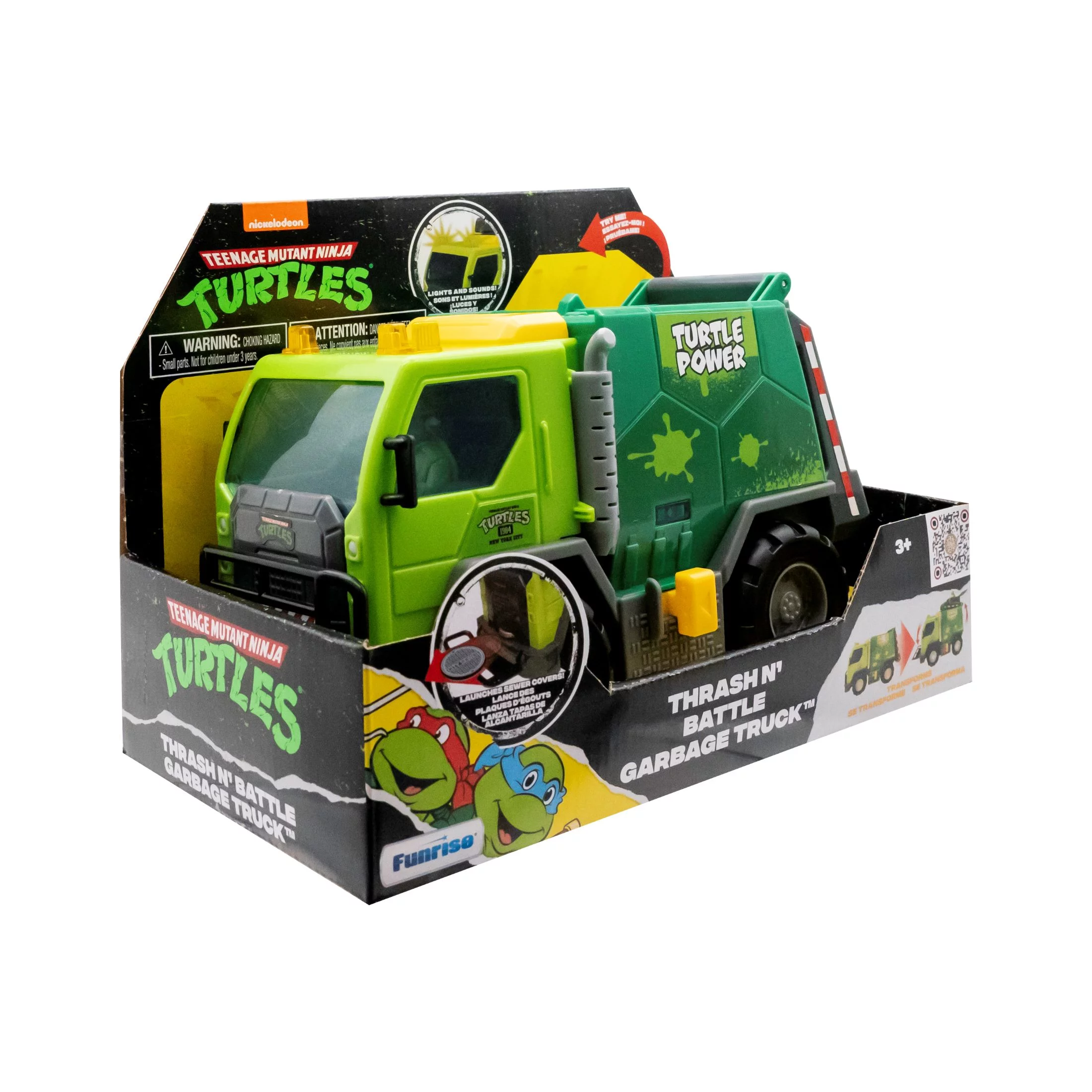 Teenage Mutant Ninja Turtles Thrash’n Battle Garbage Truck, Green